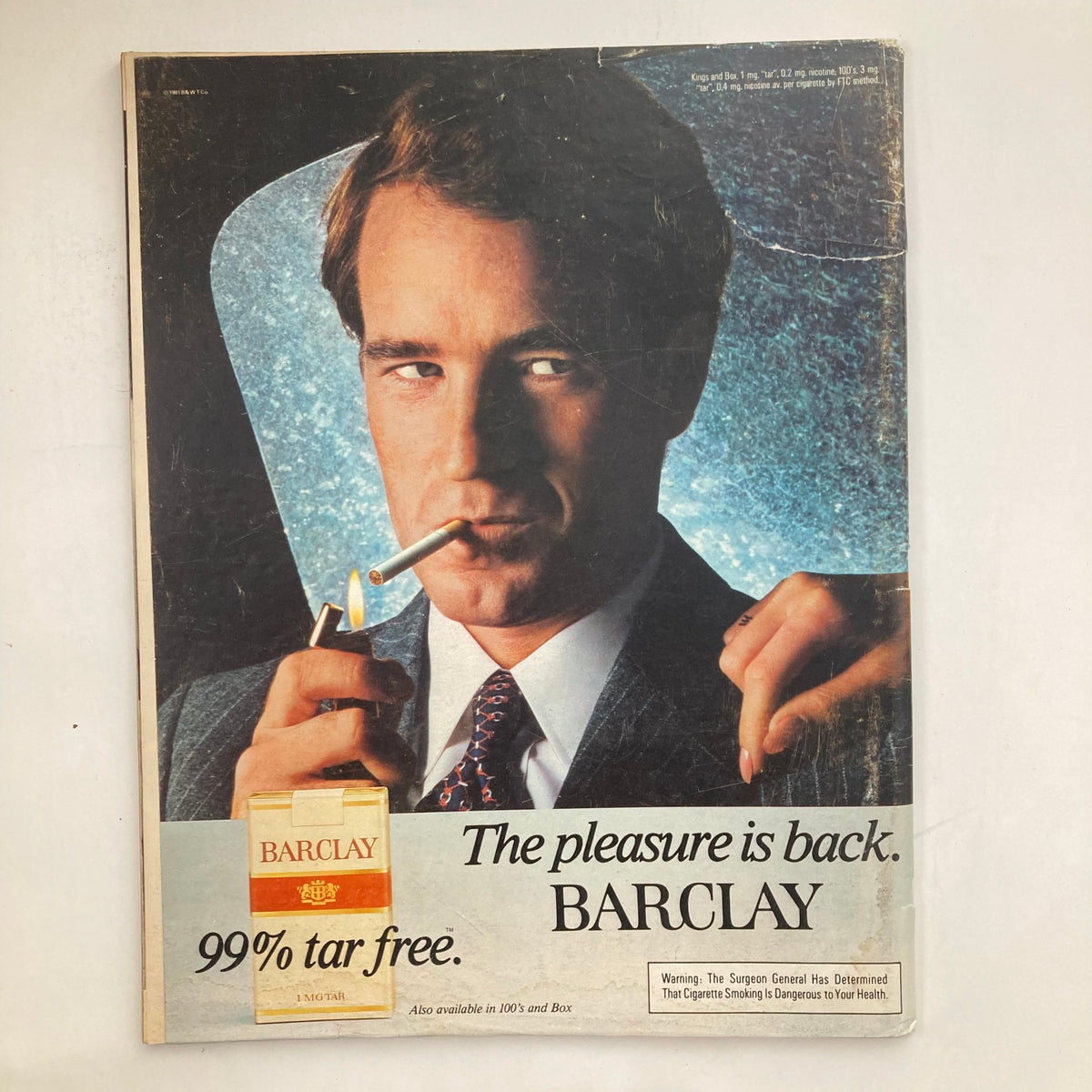 Cover of Life Magazine May 1981, Volume 4, Number 5, featuring a portrait of a man with a cigarette, promoting Barclay cigarettes, showcasing early 1980s advertising style.