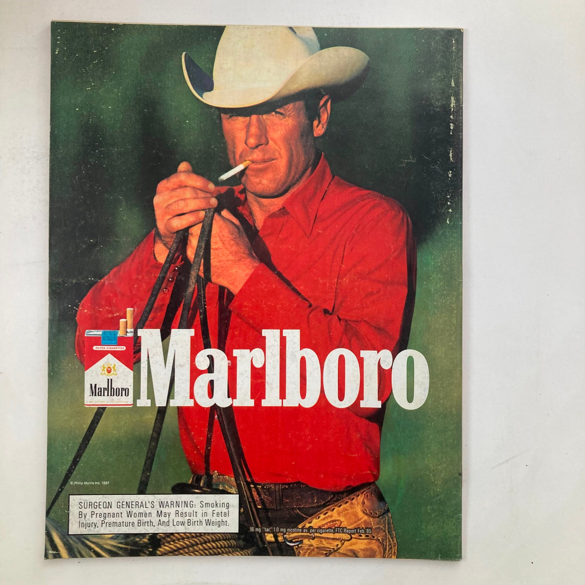 VTG Life Magazine Fall 1987 Vol 10 No. 10 The Constitution - Cover image featuring a cowboy with a Marlboro cigarette, illustrating the magazine's vintage aesthetic.