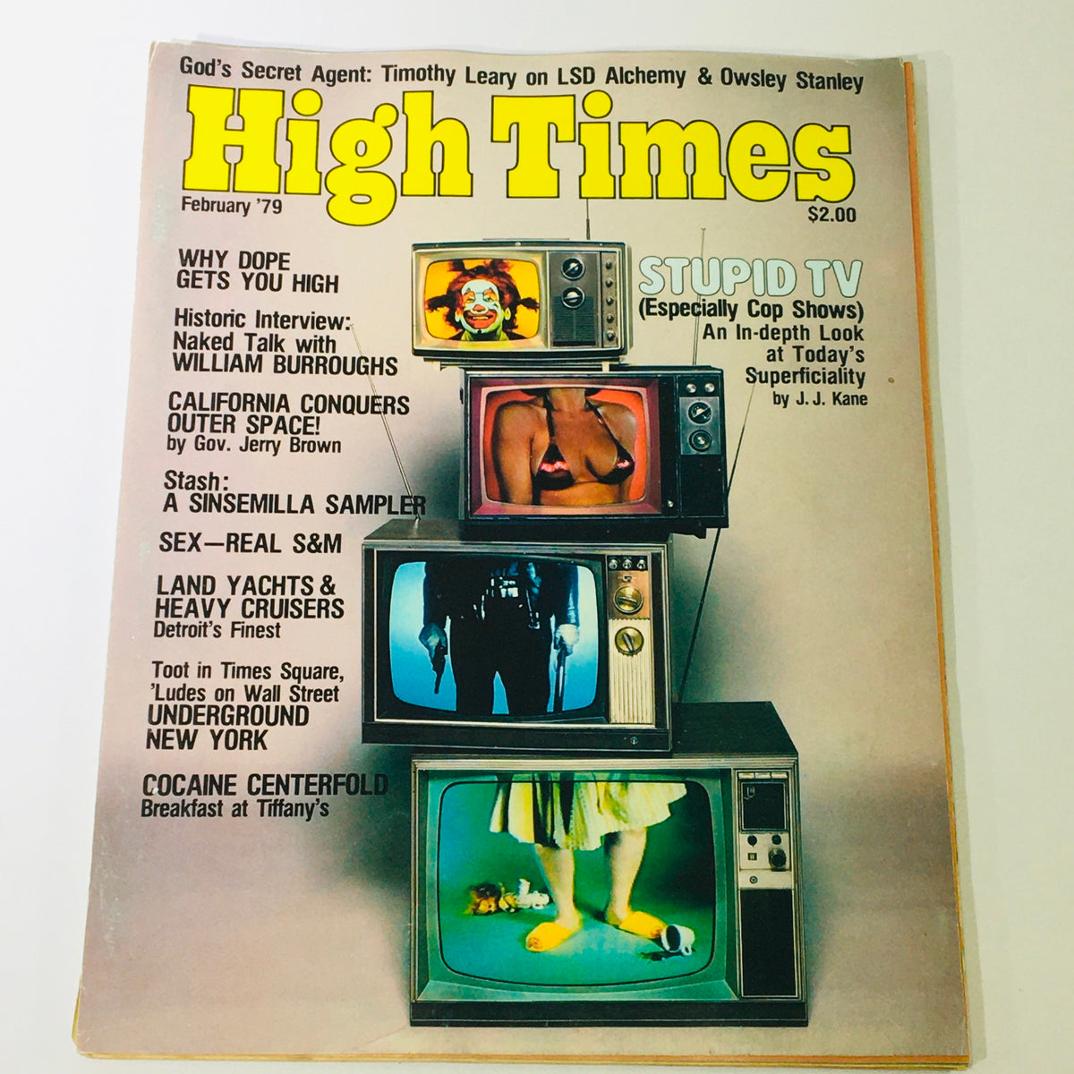 Vintage High Times Magazine February 1979 - Naked Talk with William S. Burroughs
