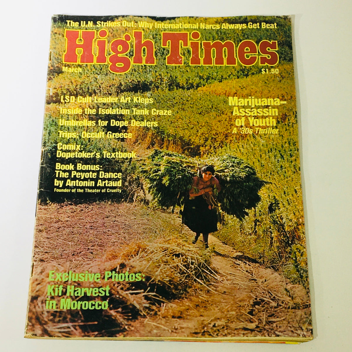 Vintage High Times Magazine February March 1976 #8 - Marijuana Assassin of Youth