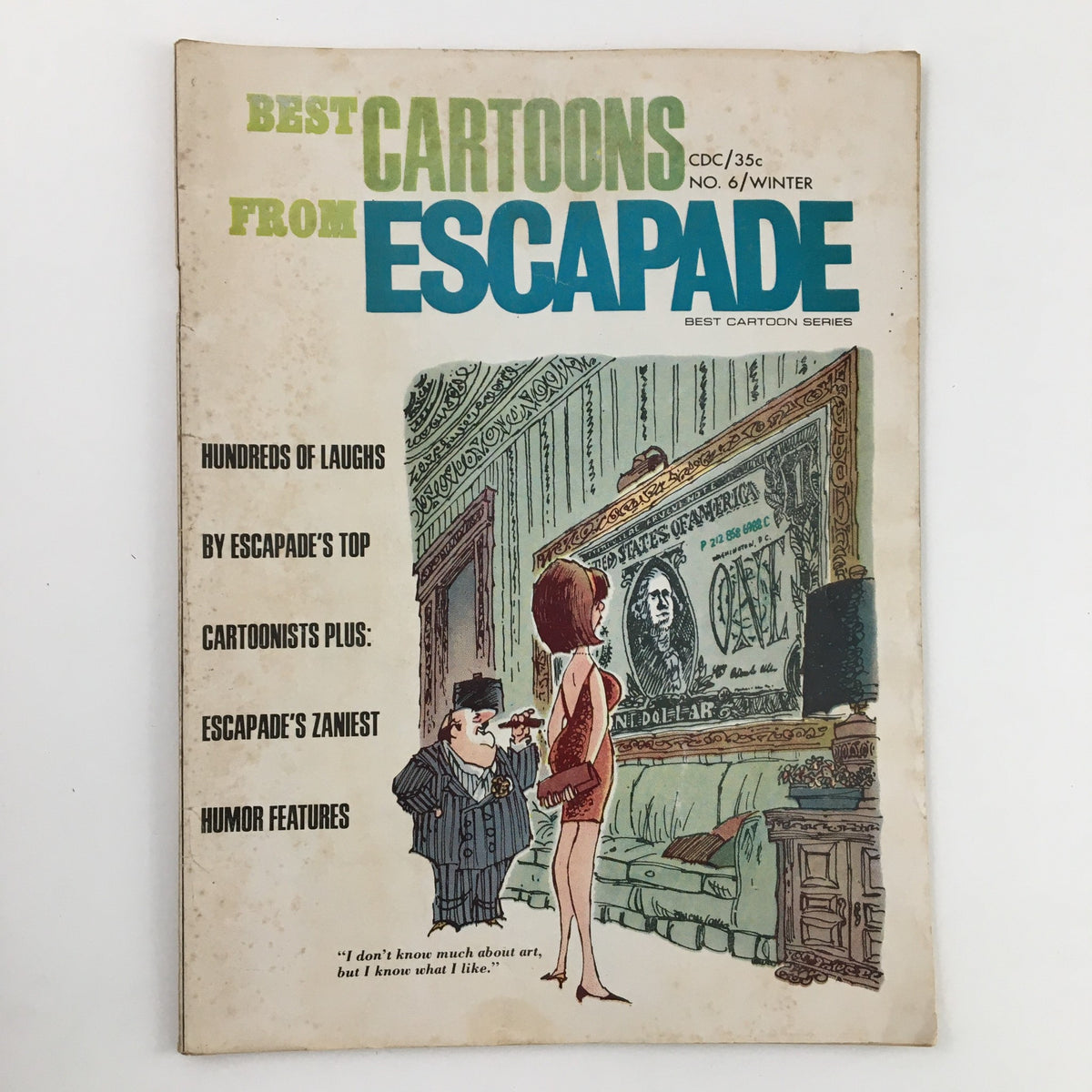 Cover of Best Cartoon Series Winter 1966-1967 Vol. 4 No. 6 featuring Escapade's zaniest humor, showcasing colorful illustrations with humorous captions and characters on the front.