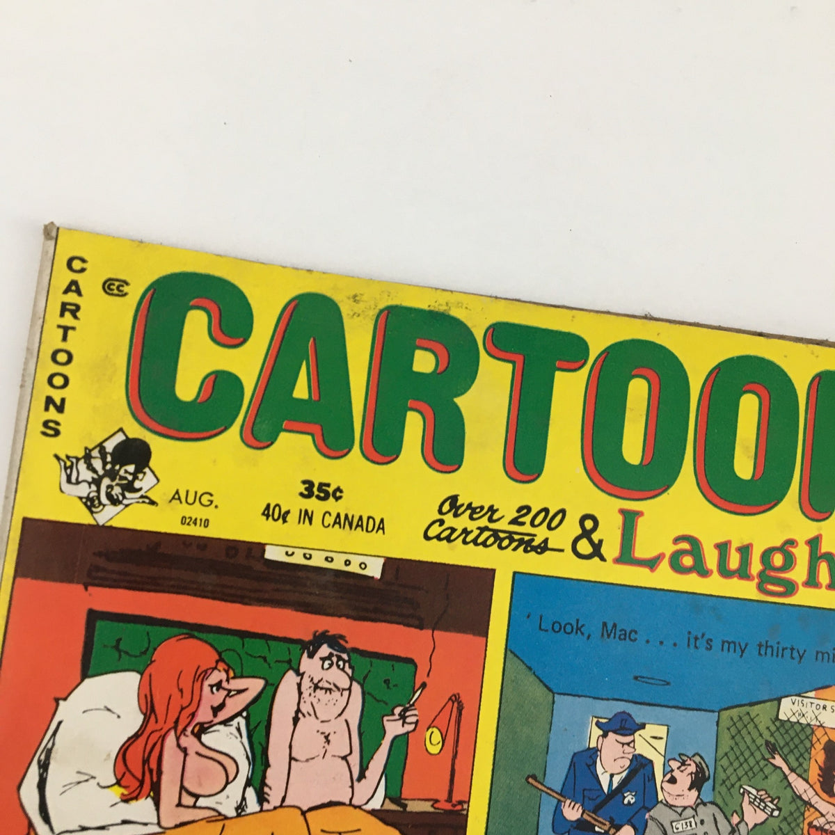 Cartoons & Laughs August 1971 Vol. 10 No. 4 Naked In The Shadows & Real Gone