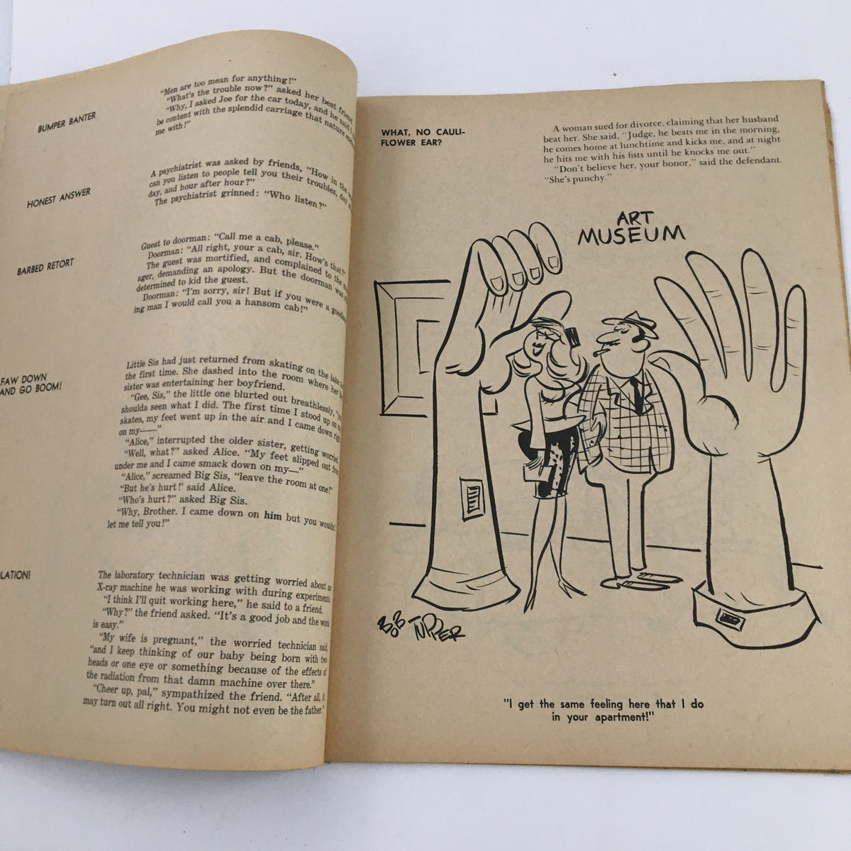 Inside page of Laugh Parade September 1964 Vol. 4 No. 5, displaying cartoons alongside various humorous excerpts.
