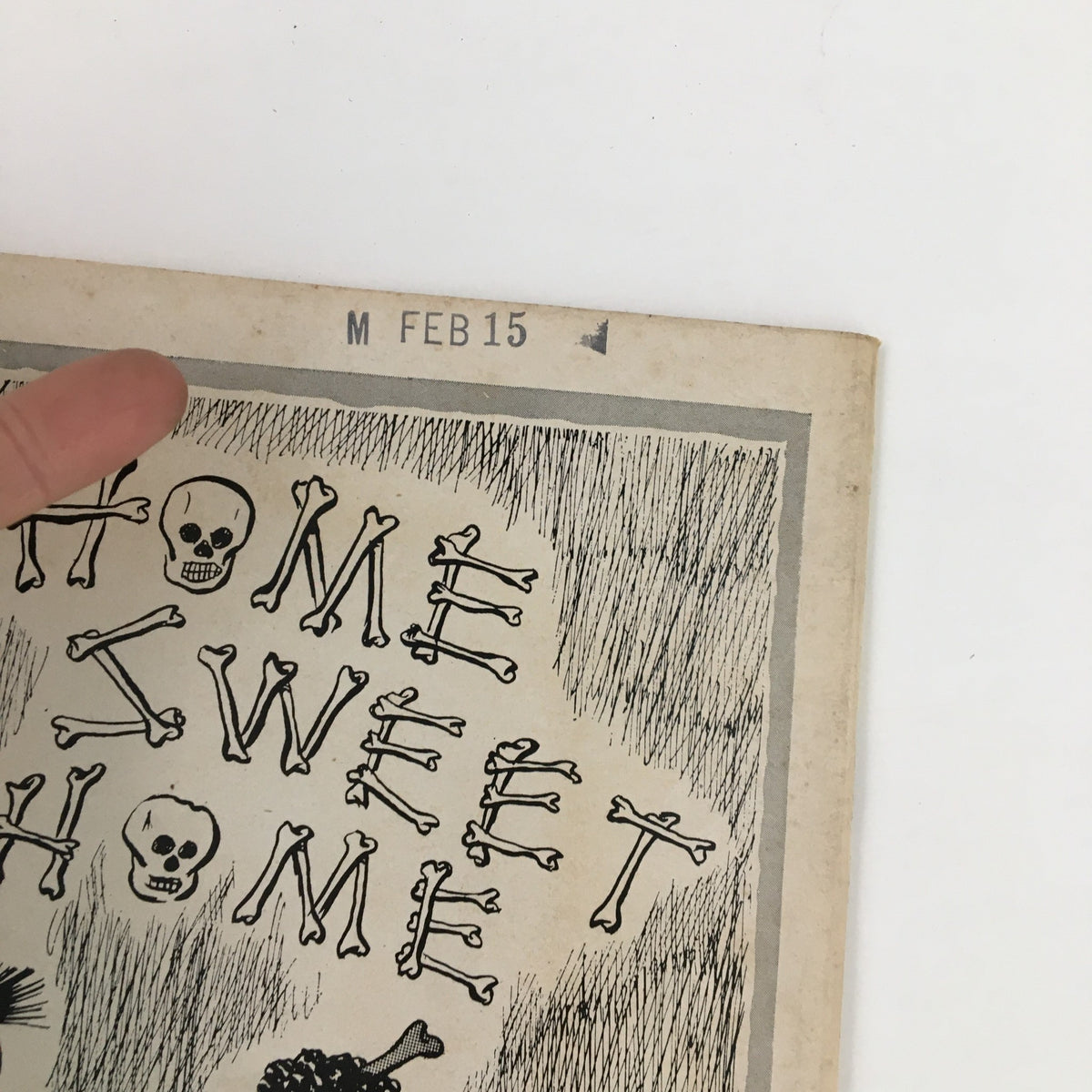 Cover of the Popular Jokes Laugh Magazine from May 1963 featuring humorous themes related to the Medical Association Convention, illustrated with a playful design including skulls and bones.