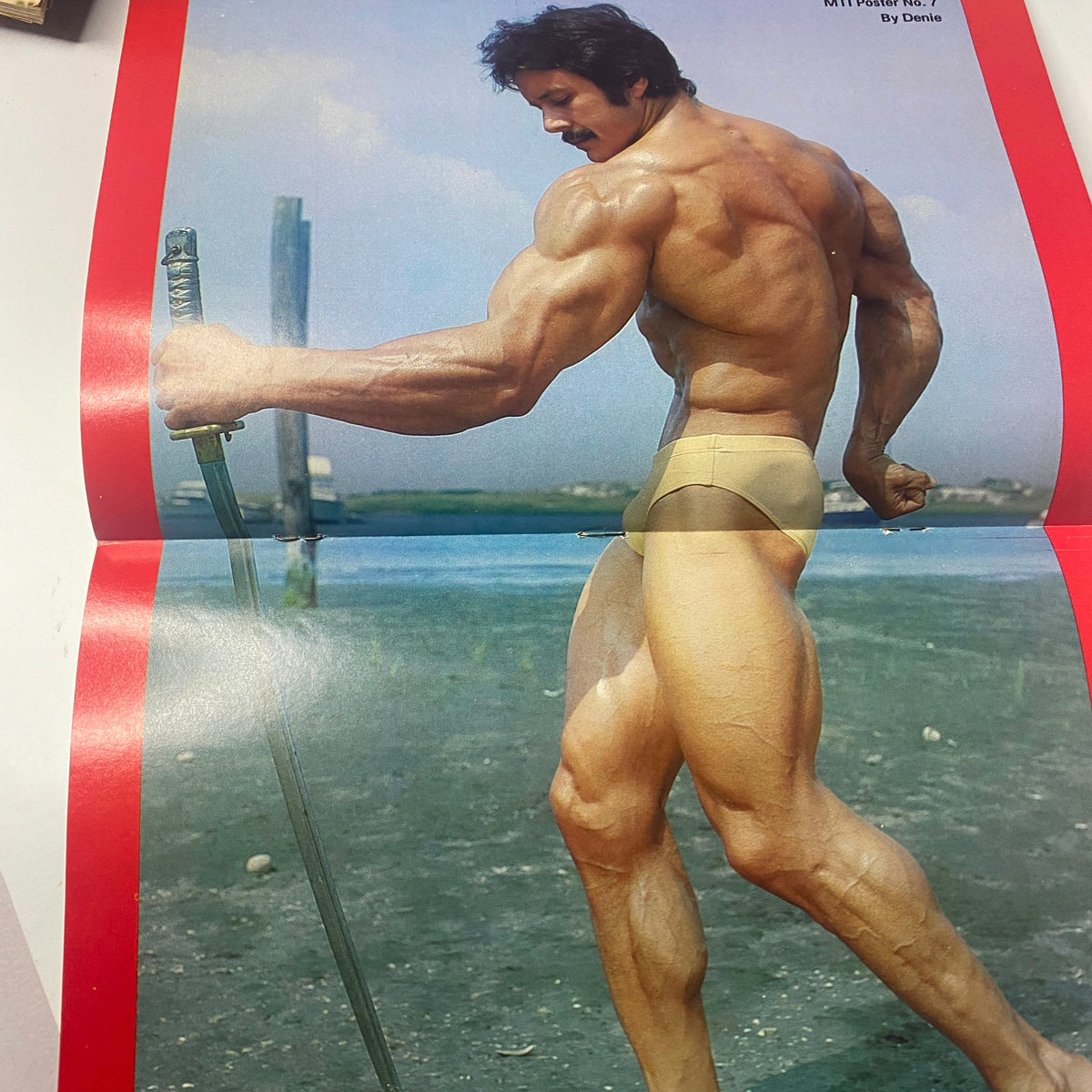 Muscle Training Illustrated April 1979 No. 75 features an impressive image of Craig Ehleider showcasing his muscular physique near a body of water, highlighting strength and bodybuilder aesthetics.