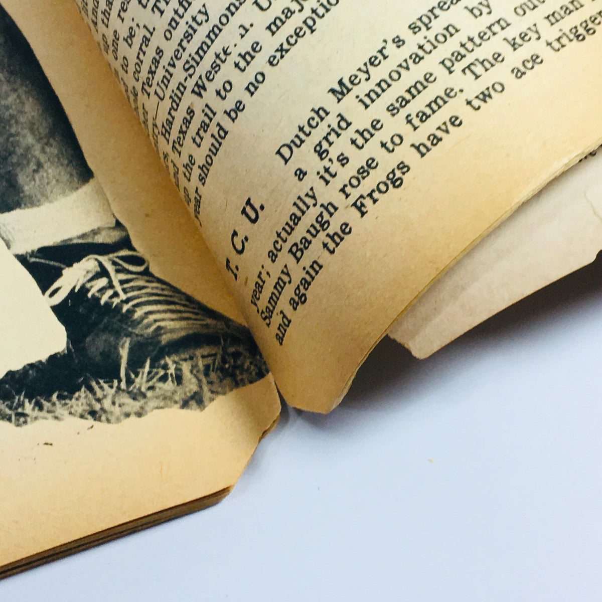VTG Illustrated Football Annual Magazine 1952 showcasing detailed vintage pages with football content and classic typography, emphasizing the magazine's historical significance.
