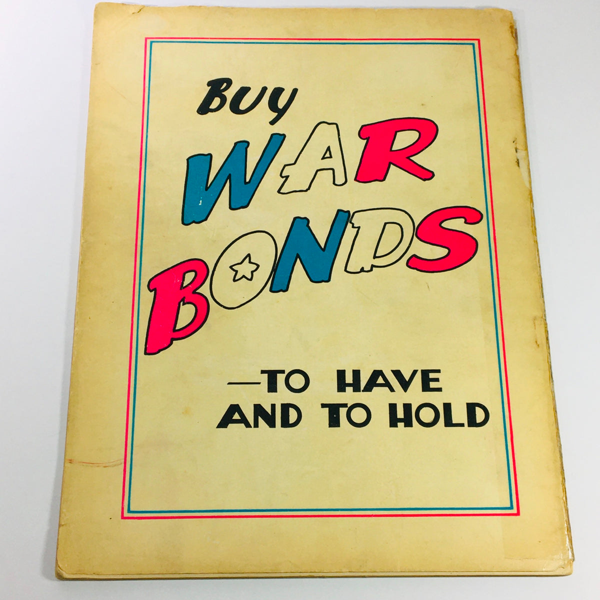 VTG Illustrated Football Annual Magazine 1944 cover page promoting War Bonds, highlighting vintage artwork and design from the World War II era.