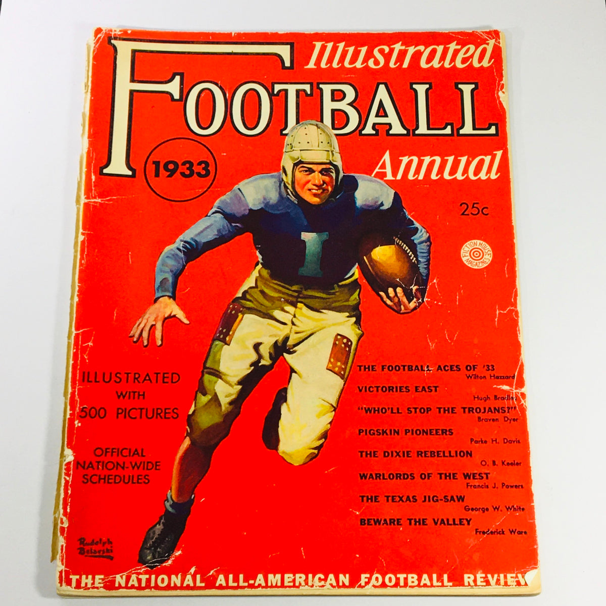 Illustrated Football Annual Magazine 1933 - Millard Howell of Alabama
