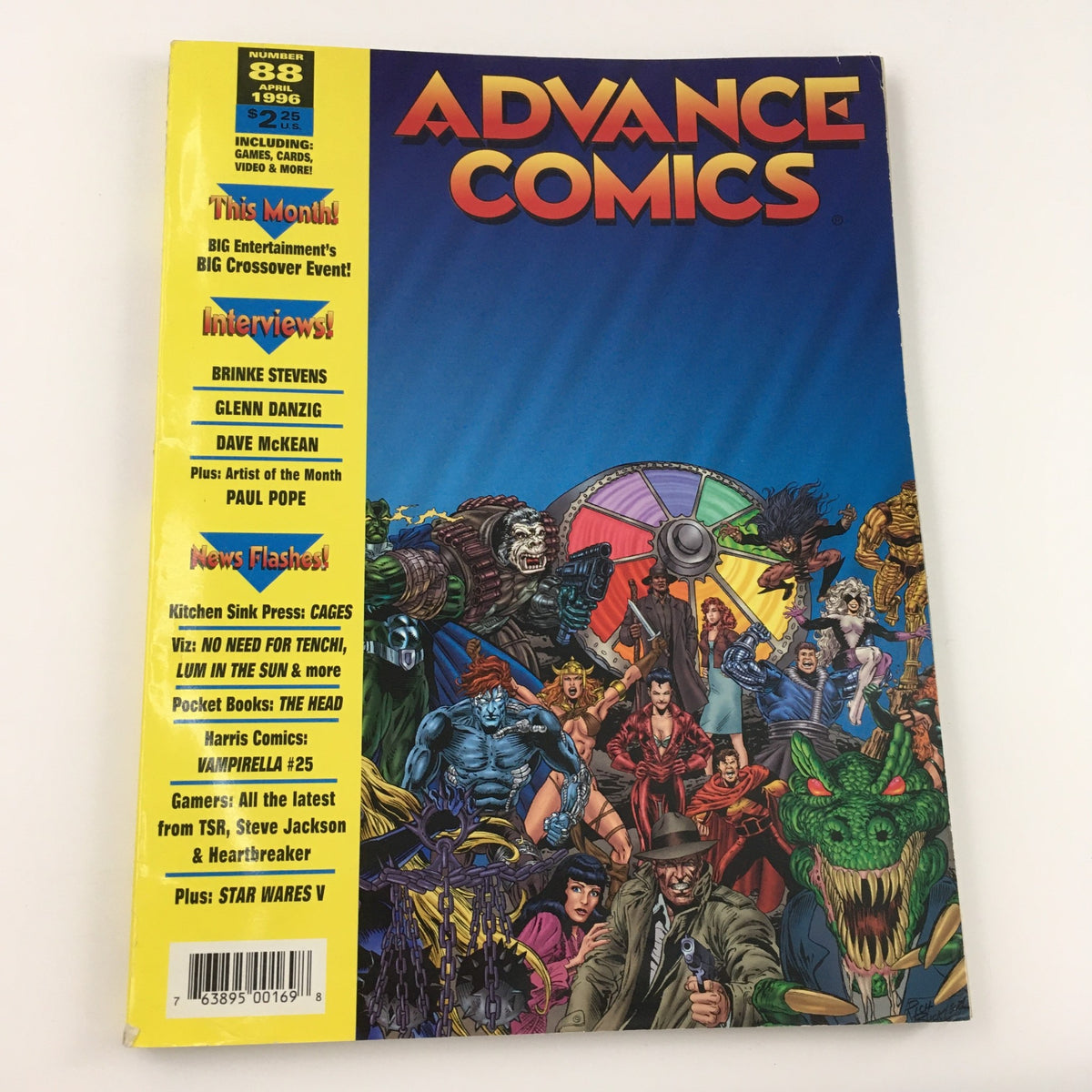 Alternate cover of Advance Comics April 1996 No. 88 with prominent artwork and characters, emphasizing the comic's unique style and features.