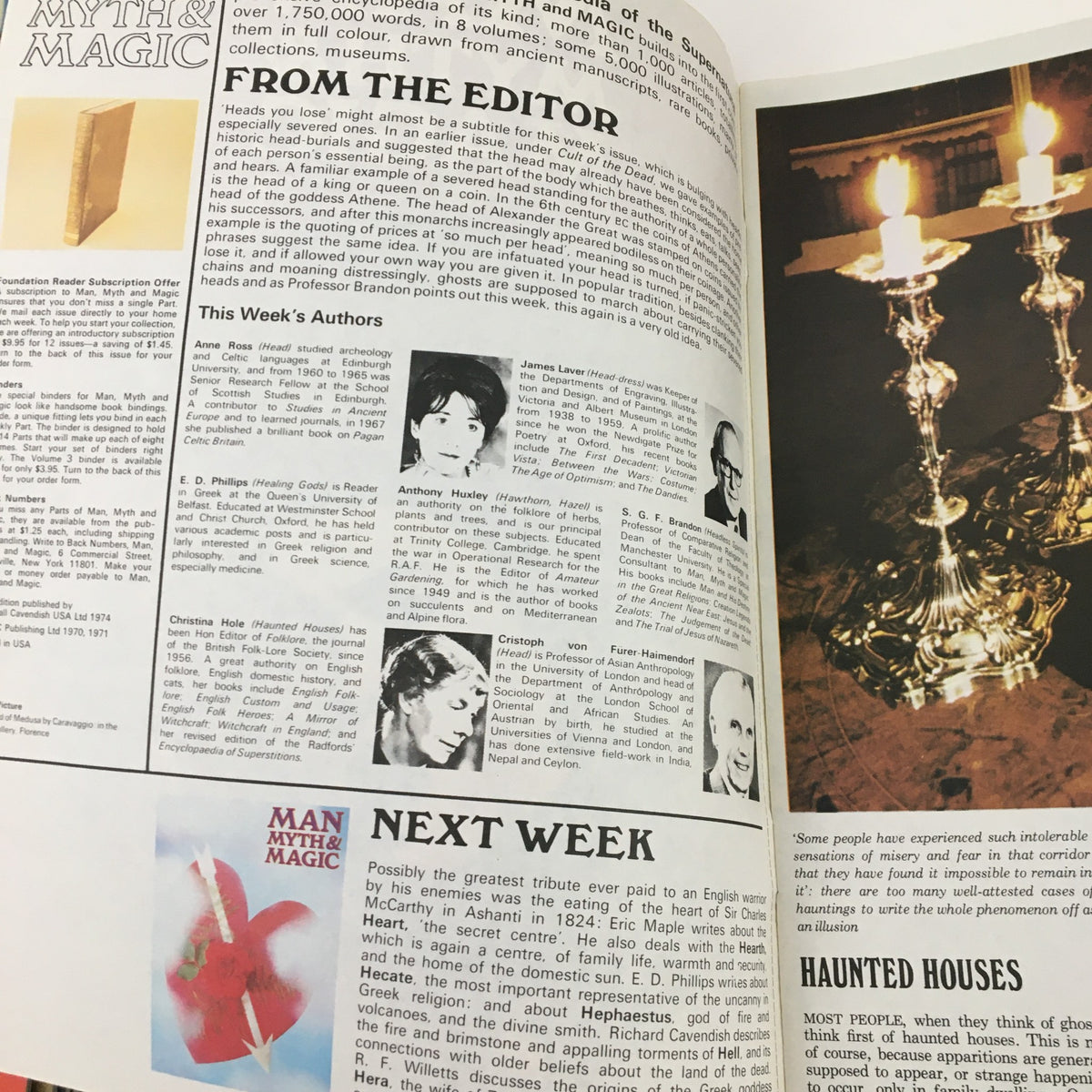 Man, Myth & Magic Magazine Part 44 The Cherished Heads Assam and Burma No Label