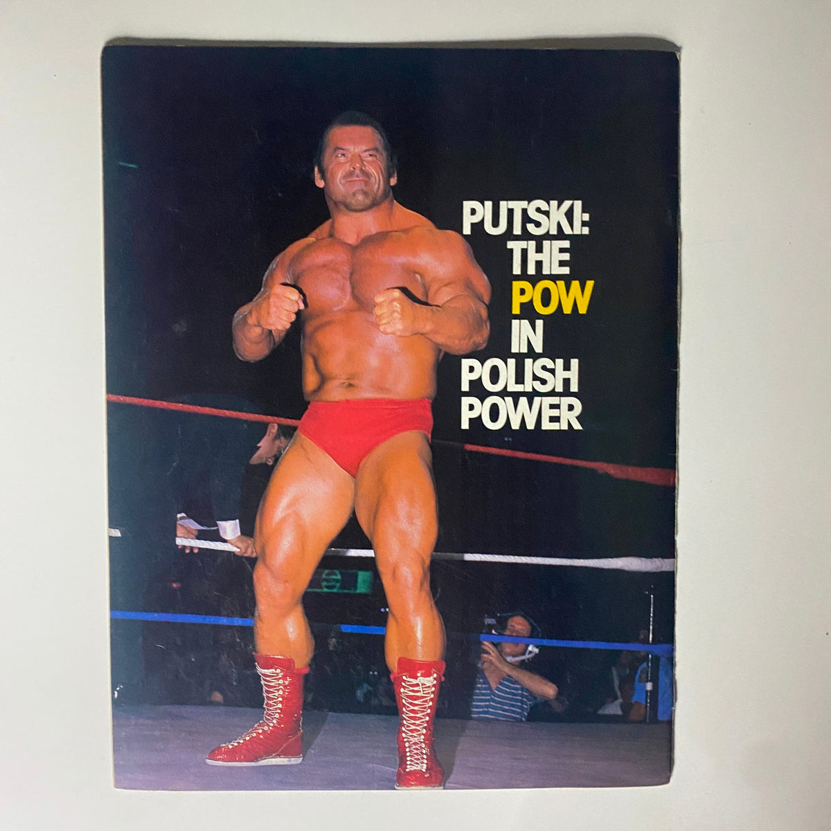 WWF Program 1985 No. 132 featuring a cover of Putski, the POW in Polish Power, emphasizing strength and wrestling charisma.