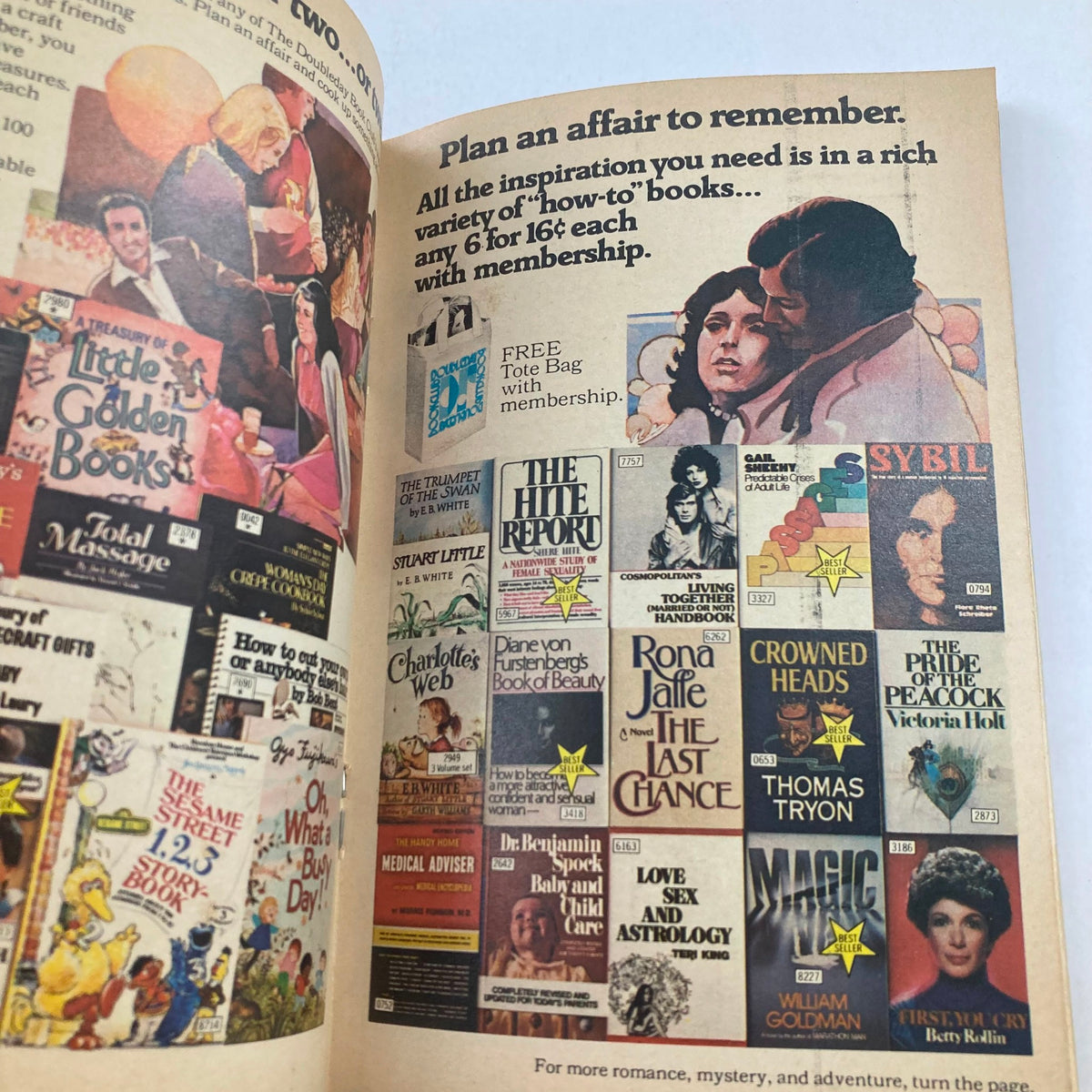 Ad centerfold from TV Guide Magazine March 19 1977 #1251 showcasing various 'how-to' books available for purchase, emphasizing a subscription offer.