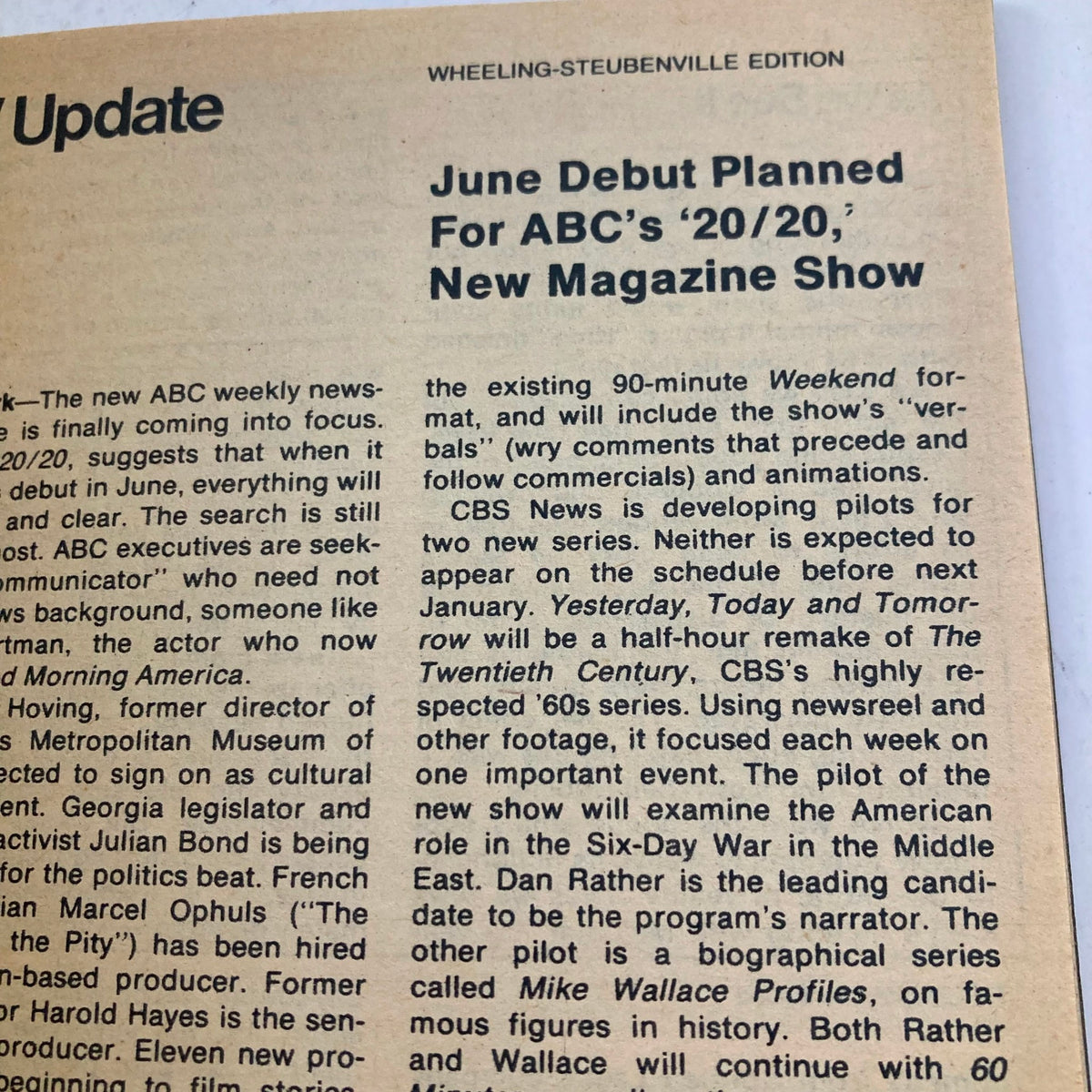 Wheeling-Steubenville edition of TV Guide Magazine March 11 1978 highlighting features about upcoming shows and updates in the television industry.