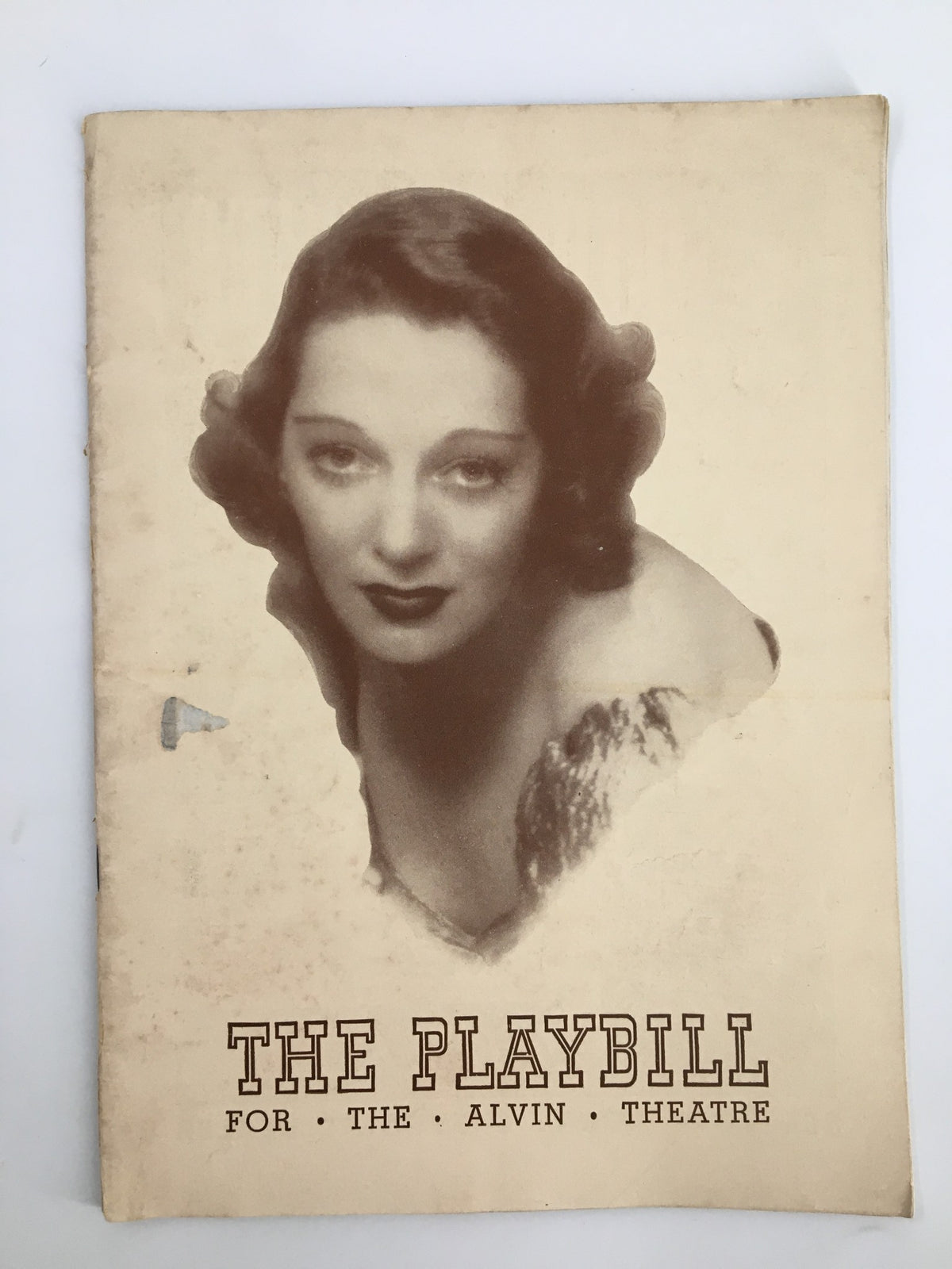 1941 Playbill featuring Gertrude Lawrence in Lady in the Dark, showcasing the vintage cover design with a classic photograph of the actress, from the Alvin Theatre.