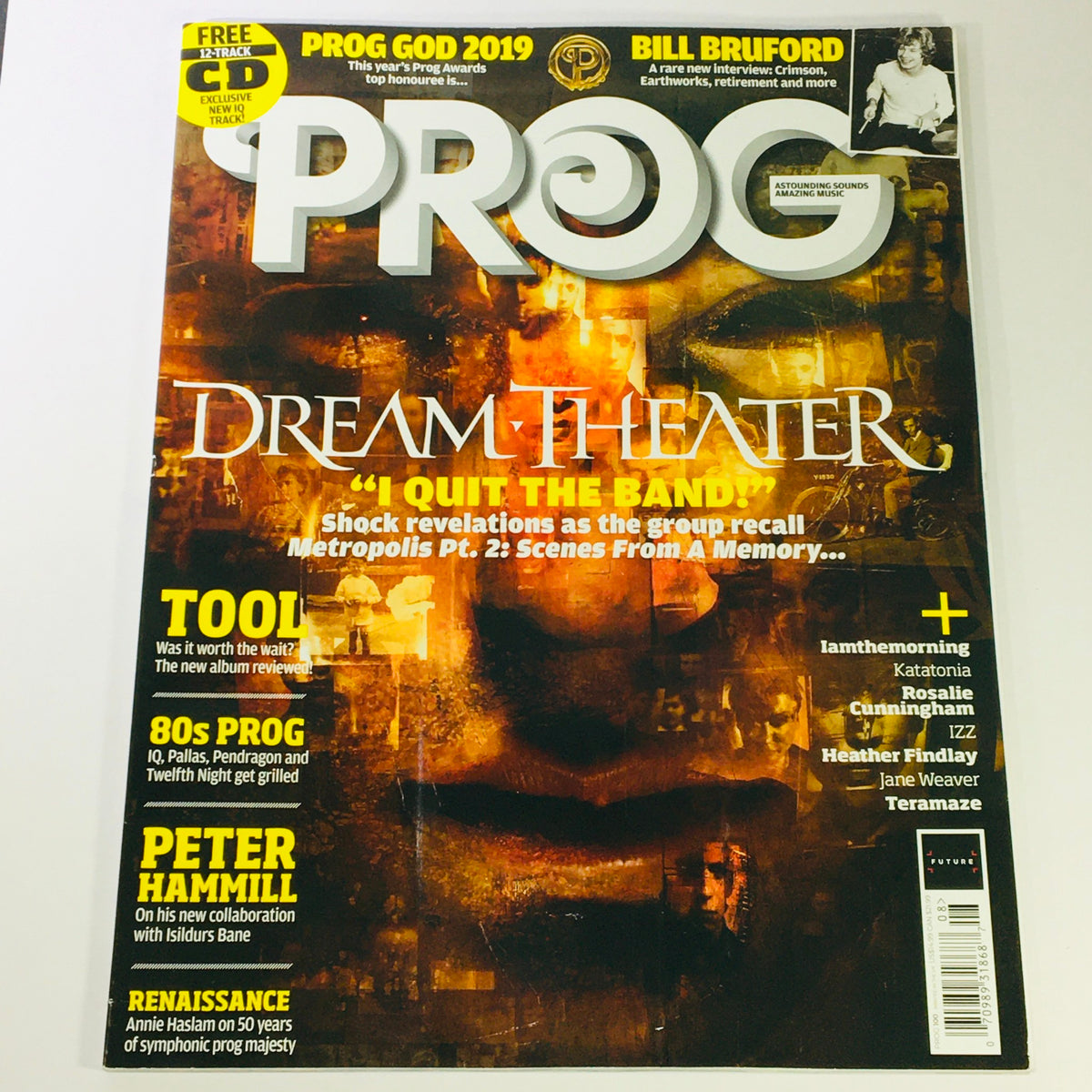 Prog Music Magazine August 2019 #101 cover featuring Peter Hammill and Rosalie Cunningham, showcasing articles and features on progressive rock music.