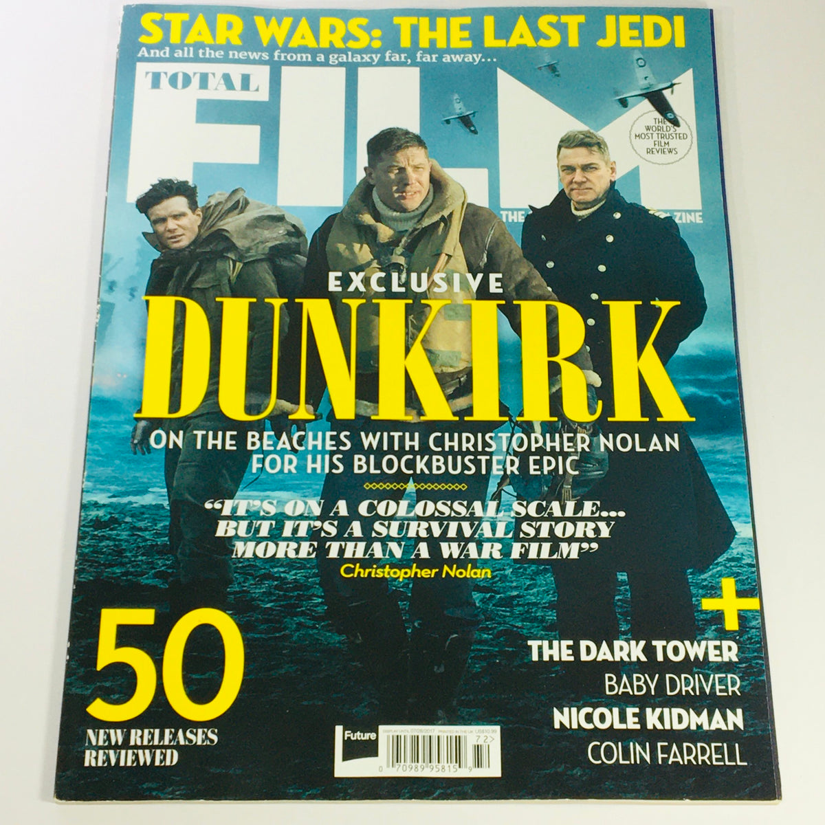 Total Film Magazine Summer 2017 Issue #260 featuring Cillian Murphy and Tom Hardy on the cover, showcasing exclusive content about the film Dunkirk and notable releases including The Dark Tower and more.