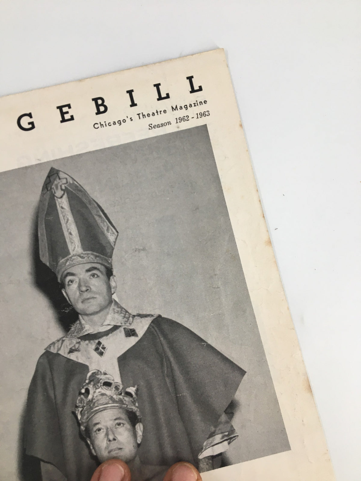 1962 Stagebill The Goodman Theatre Tod Andrews & Donald Davis in Becket