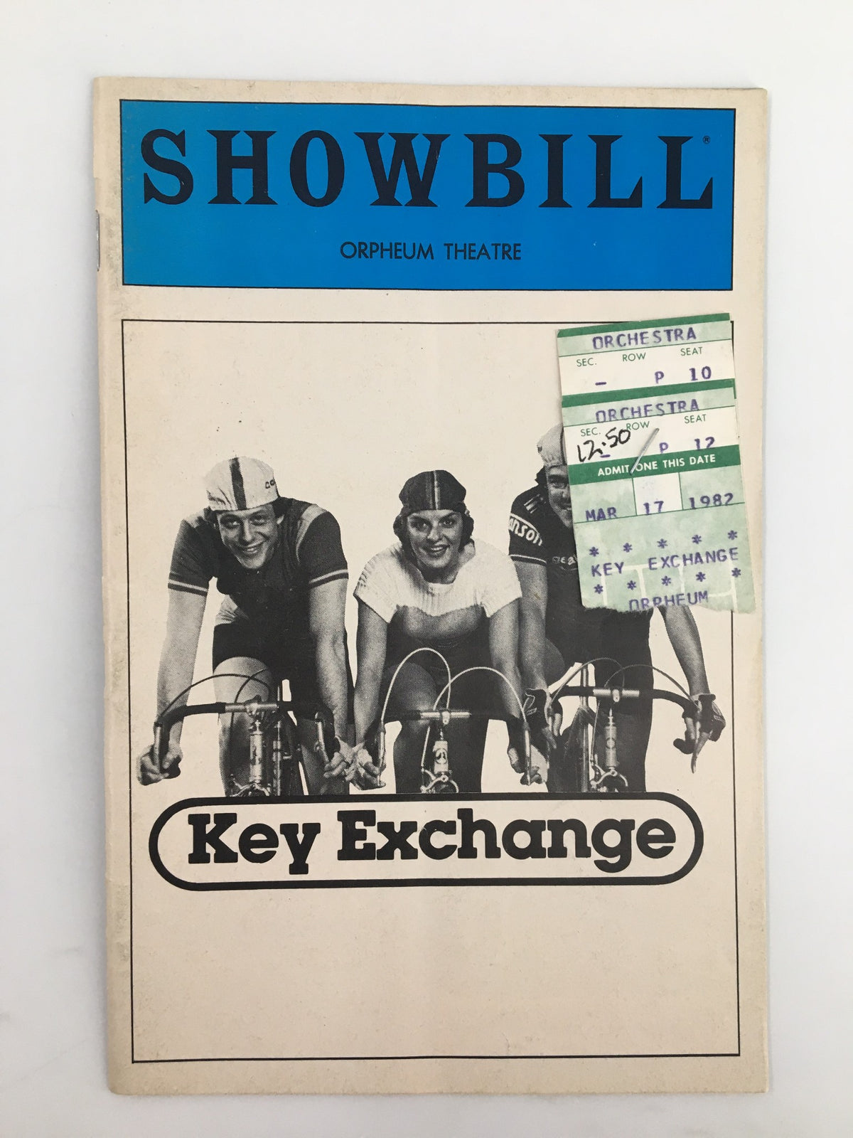 1982 Orpheum Theatre Showbill Vintage