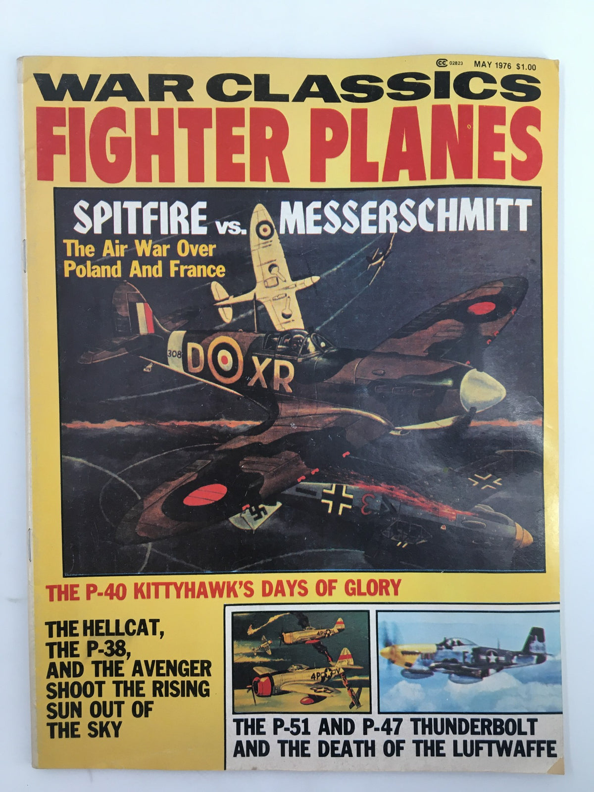 Vintage War Classics Magazine May 1976 Spitfire vs Messerschmitt No Label