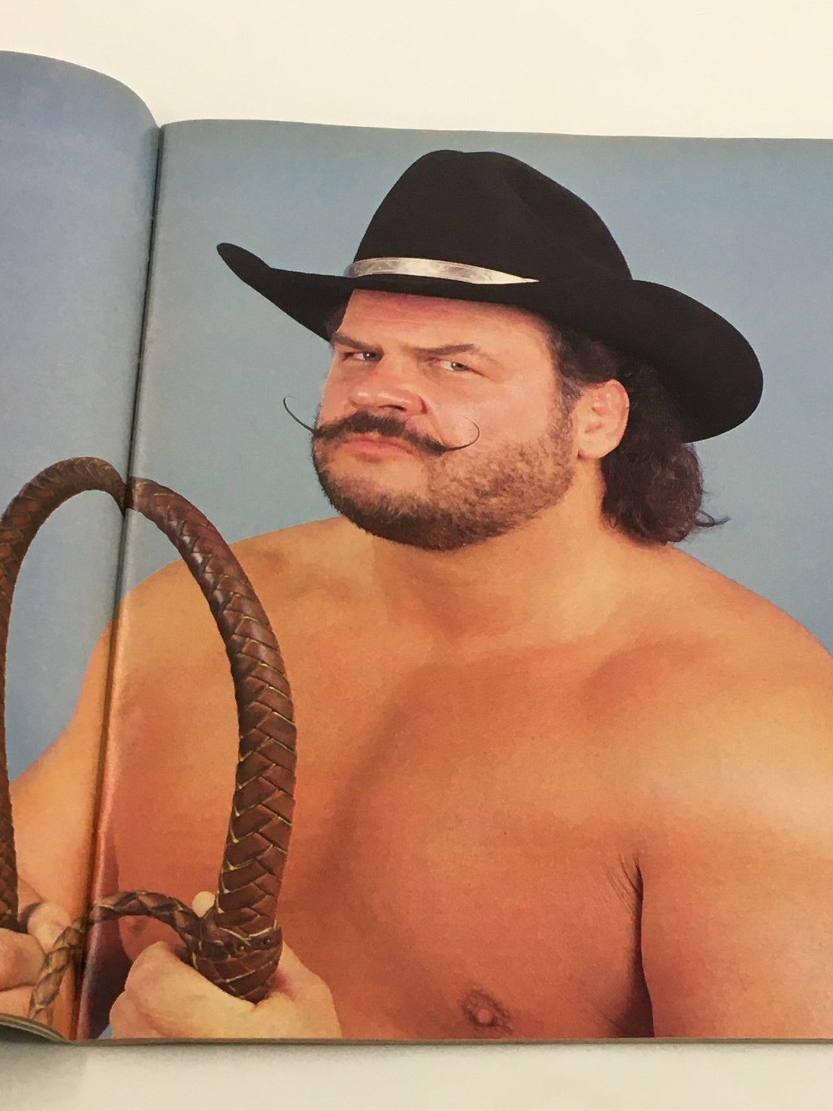 Vintage WWF Magazine July 1988 cover featuring a prominent wrestling personality in a cowboy hat, showcasing iconic wrestling culture.