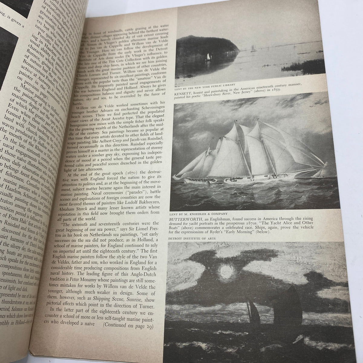 Vintage Art News Magazine March 15, 1942 Renoir: Girl with a Watering Can No Label