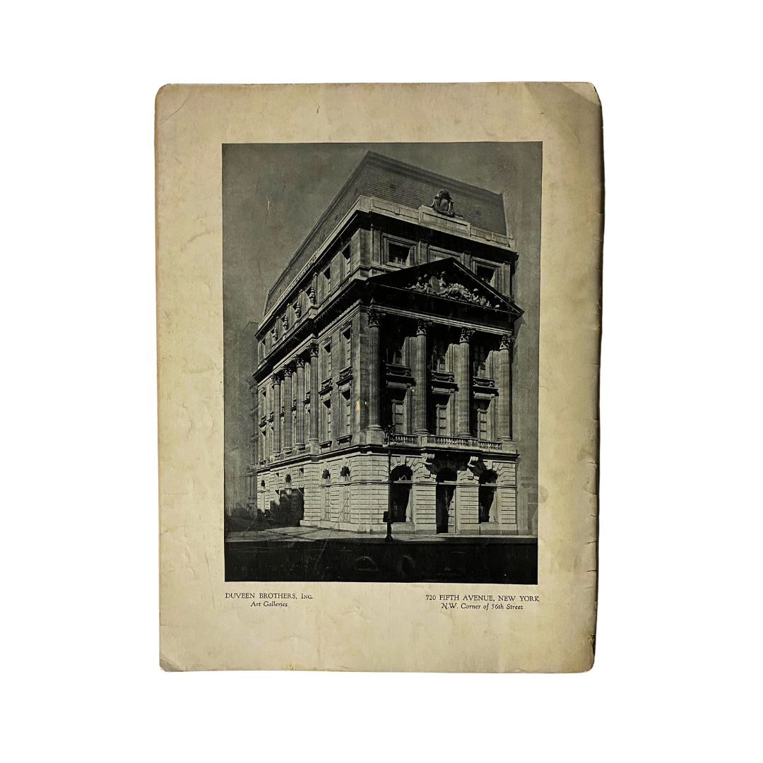 Cover of VTG Art News Magazine March 15, 1942 featuring a vintage photograph of the Duveen Brothers Art Gallery at 720 Fifth Avenue, New York, showcasing historical architectural design, relevant to the iconic artwork 'Girl with a Watering Can' by Renoir.