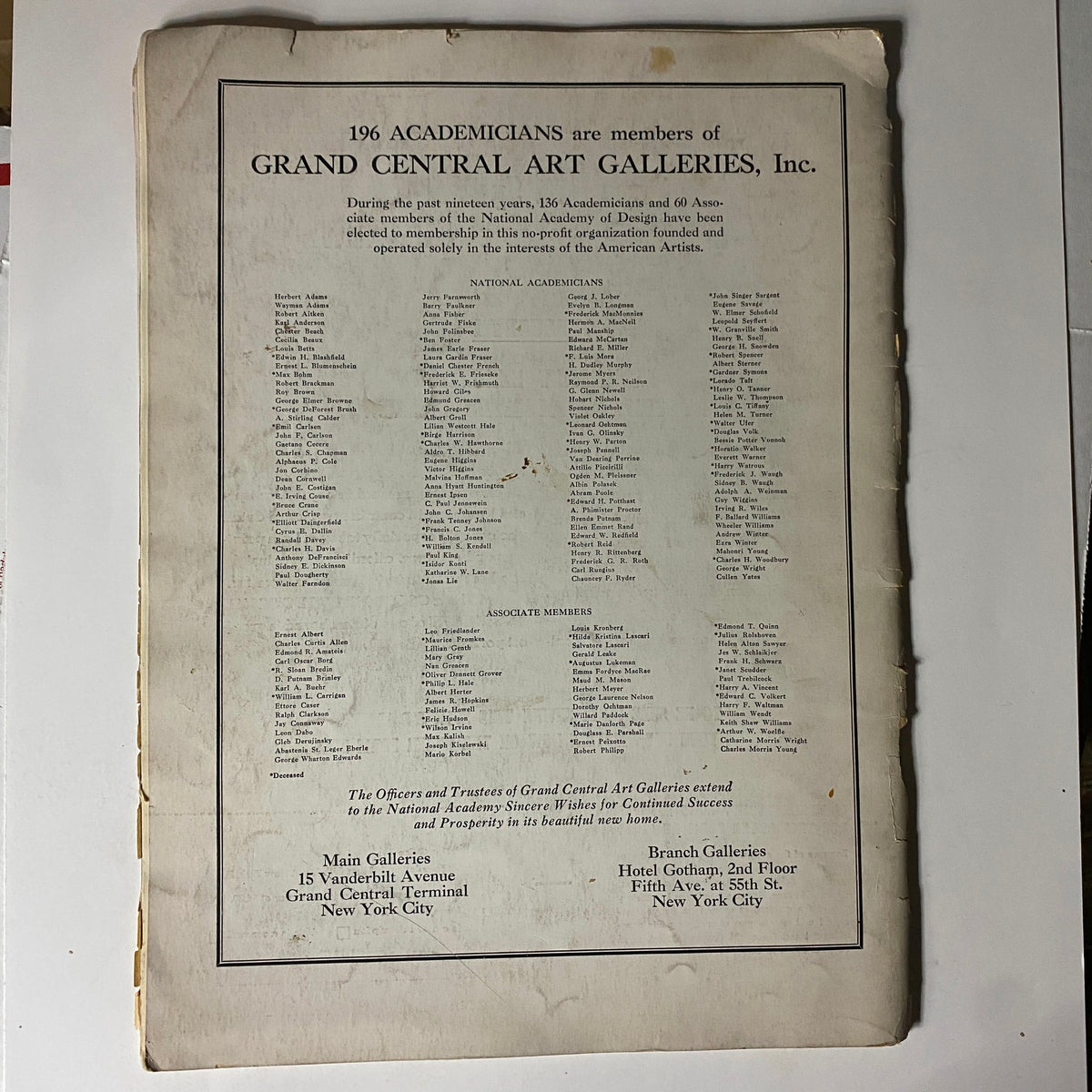 Vintage Art News Magazine January 15, 1942 Samuel Isham: Urania No Label