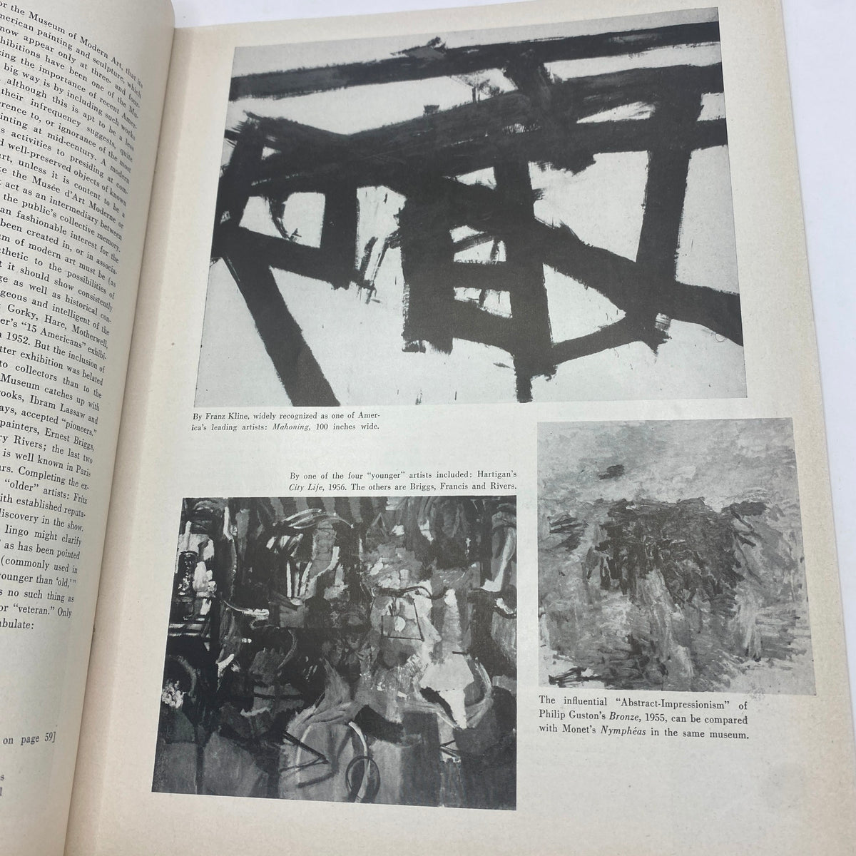 Art News Magazine Summer 1956 featuring artwork by Franz Kline and contemporary artists, showcasing black and white abstracts alongside colorful modern pieces. A must-have for art history enthusiasts.