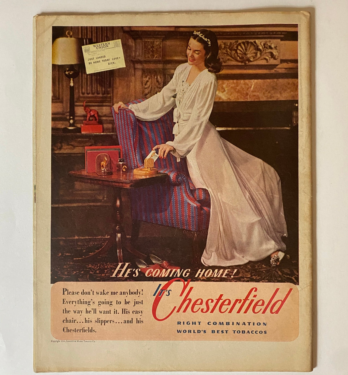 Vintage Collier's Magazine November 1, 1944 Cover Design by Elmore Brown