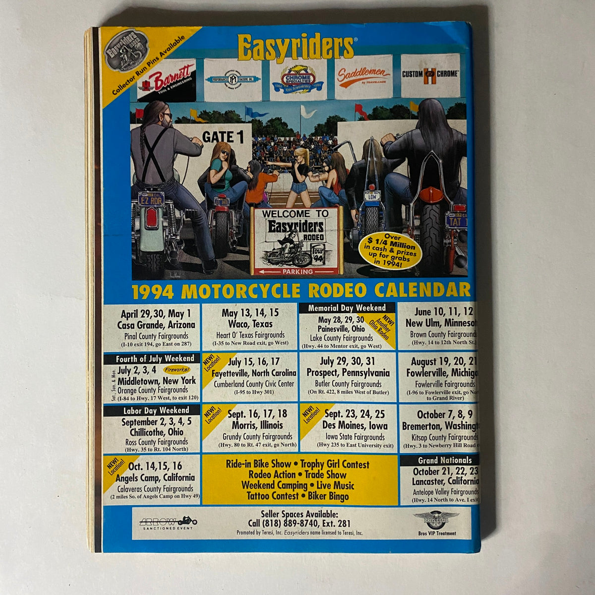 Easyriders Magazine August 1994 Easyriders of Houston Makes Block Party History