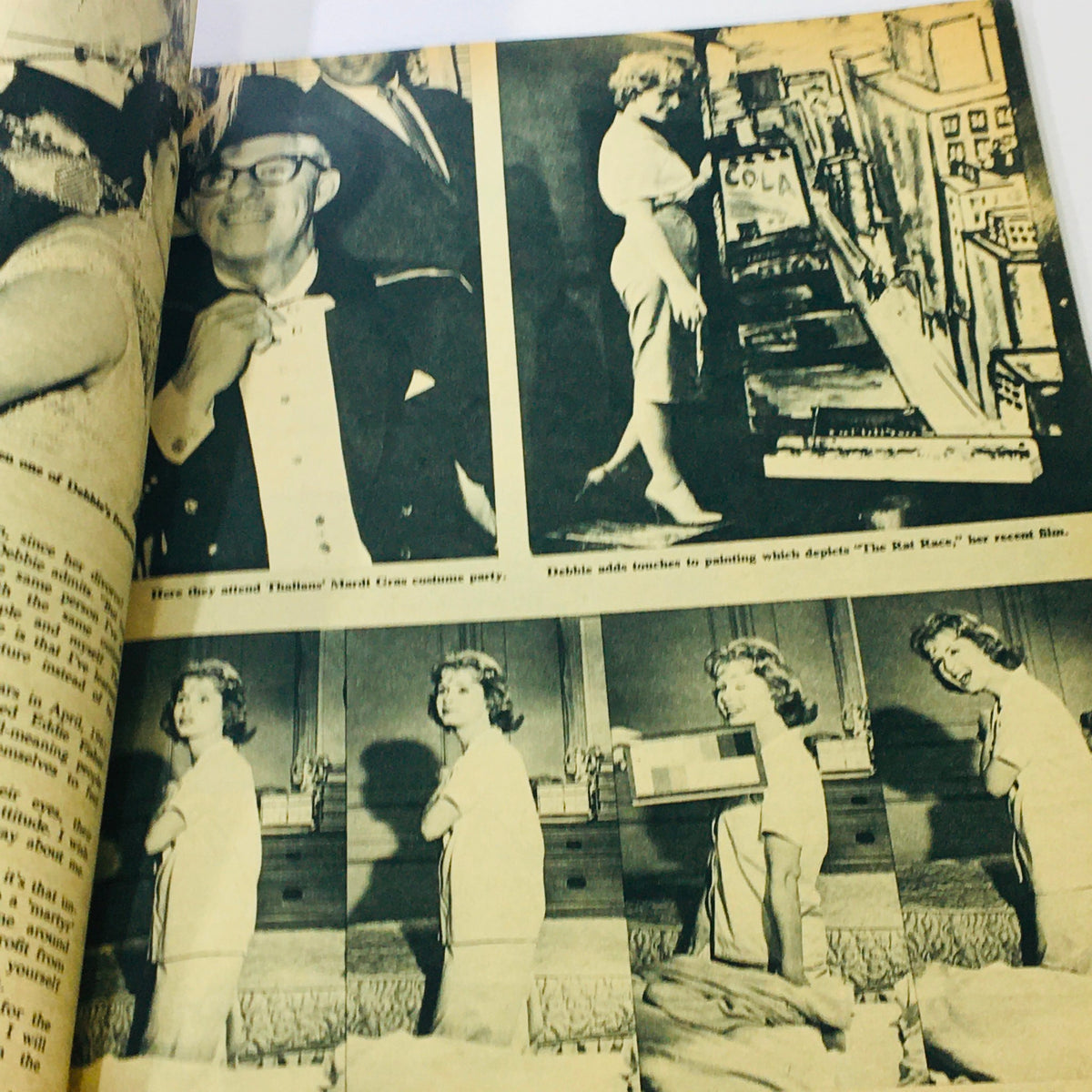 VTG Movieland and TV Time June 1961 Annual containing a montage of pictures featuring Sandra Dee and other Hollywood stars, reflecting cultural moments from the 1960s.