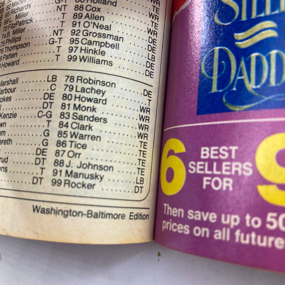 Inside page of TV Guide Magazine December 9 1989 The 80's Issue displaying programming details and advertisements, reflecting the cultural context of late 20th century television.
