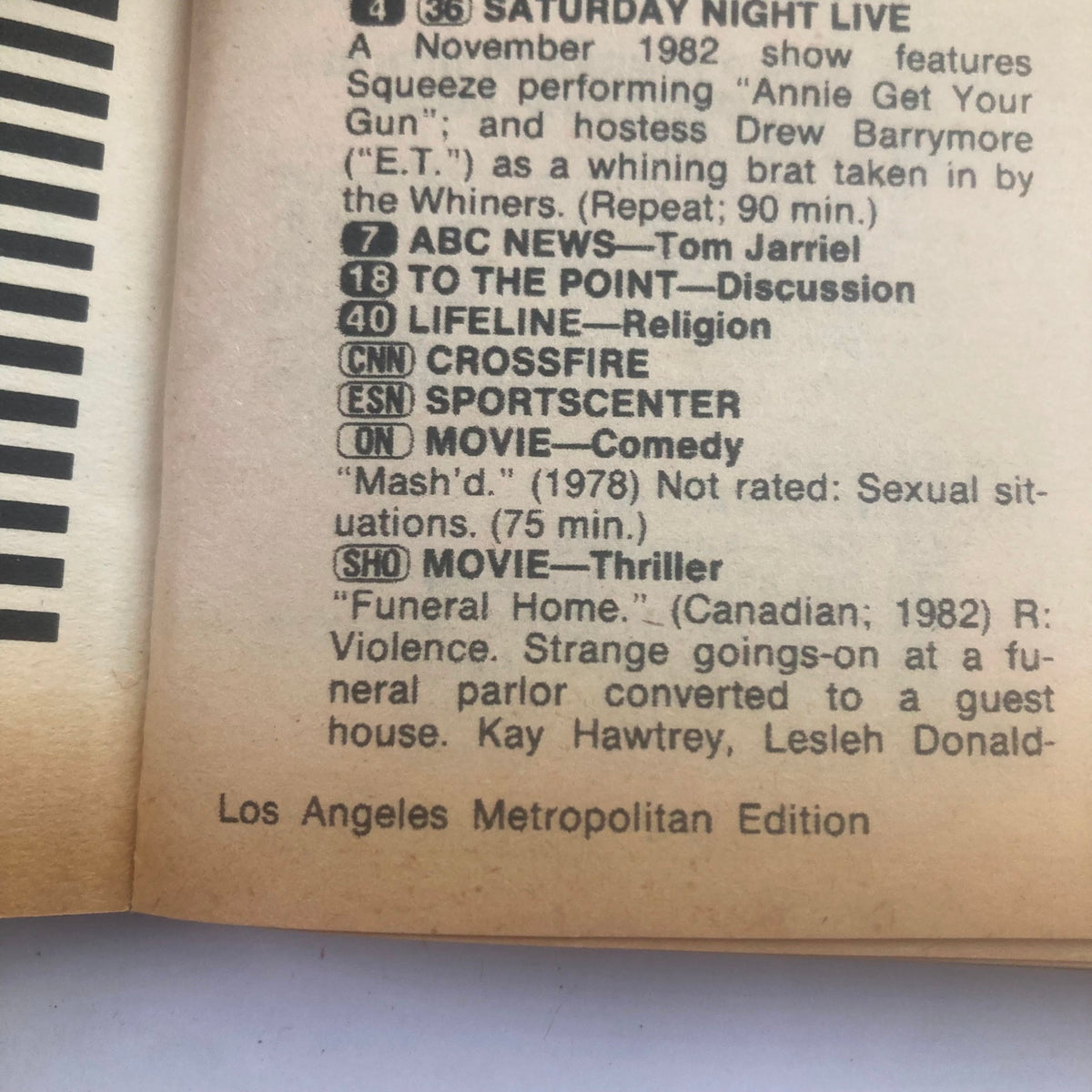 TV Guide Magazine March 5 1983 Valerie Bertinelli LA Metro No Label