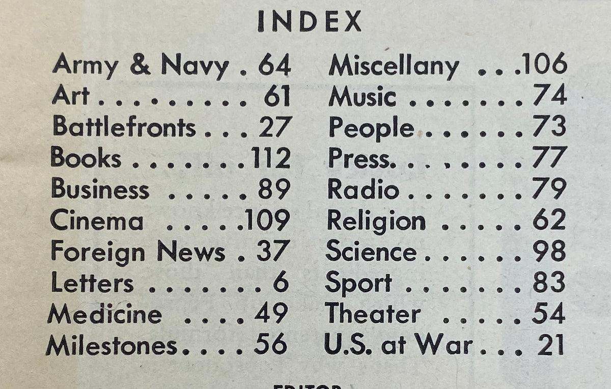 Vintage Time Magazine December 7, 1942 Admiral Ernest J. King, U.S.N.