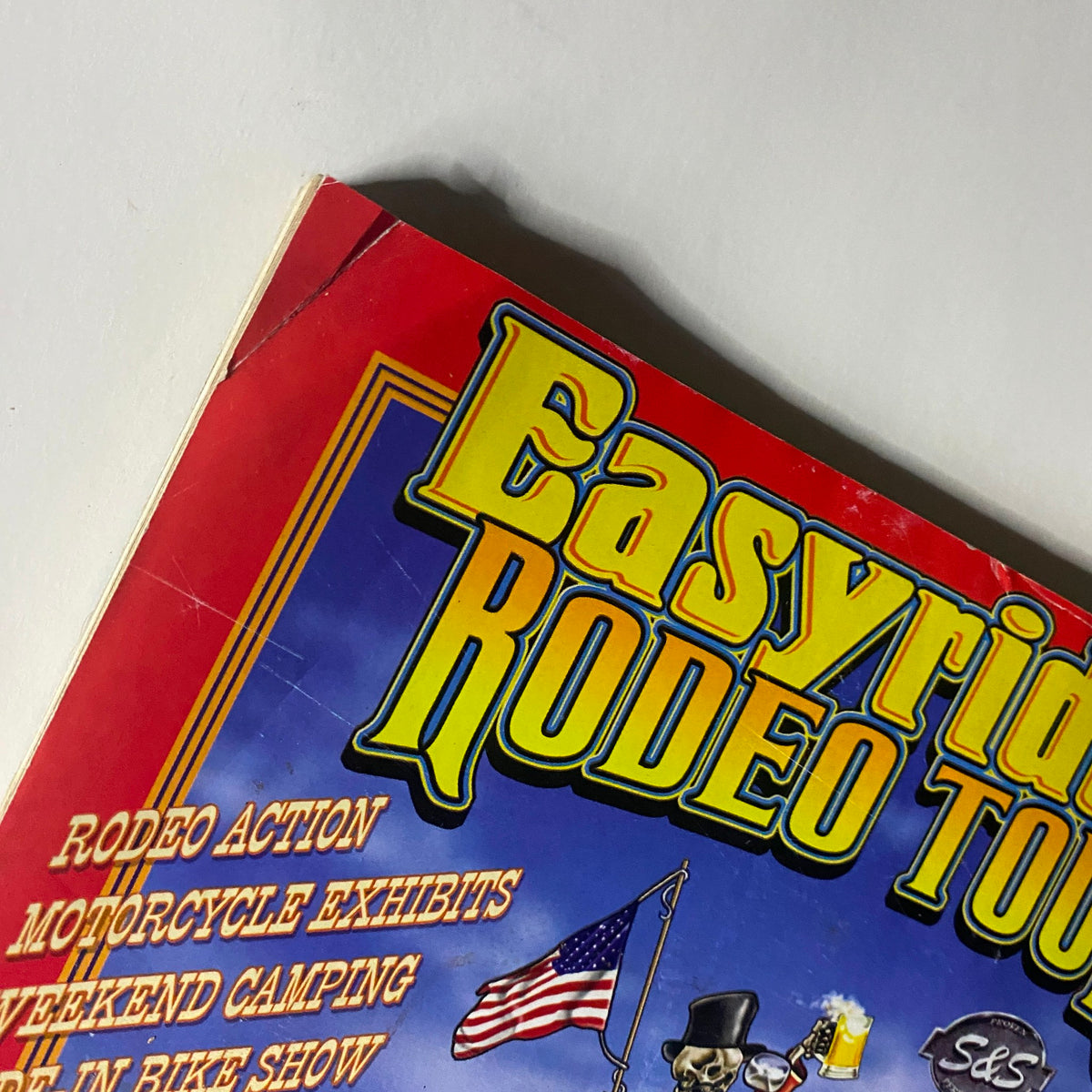 Close-up image of the Easyriders Rodeo Tour promotional cover, displaying the event features and artwork.