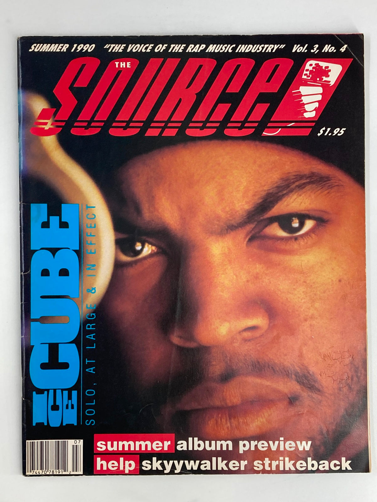 The Source Magazine Summer 1990 Vol 3 No. 4 Ice Cube Solo at Large No Label