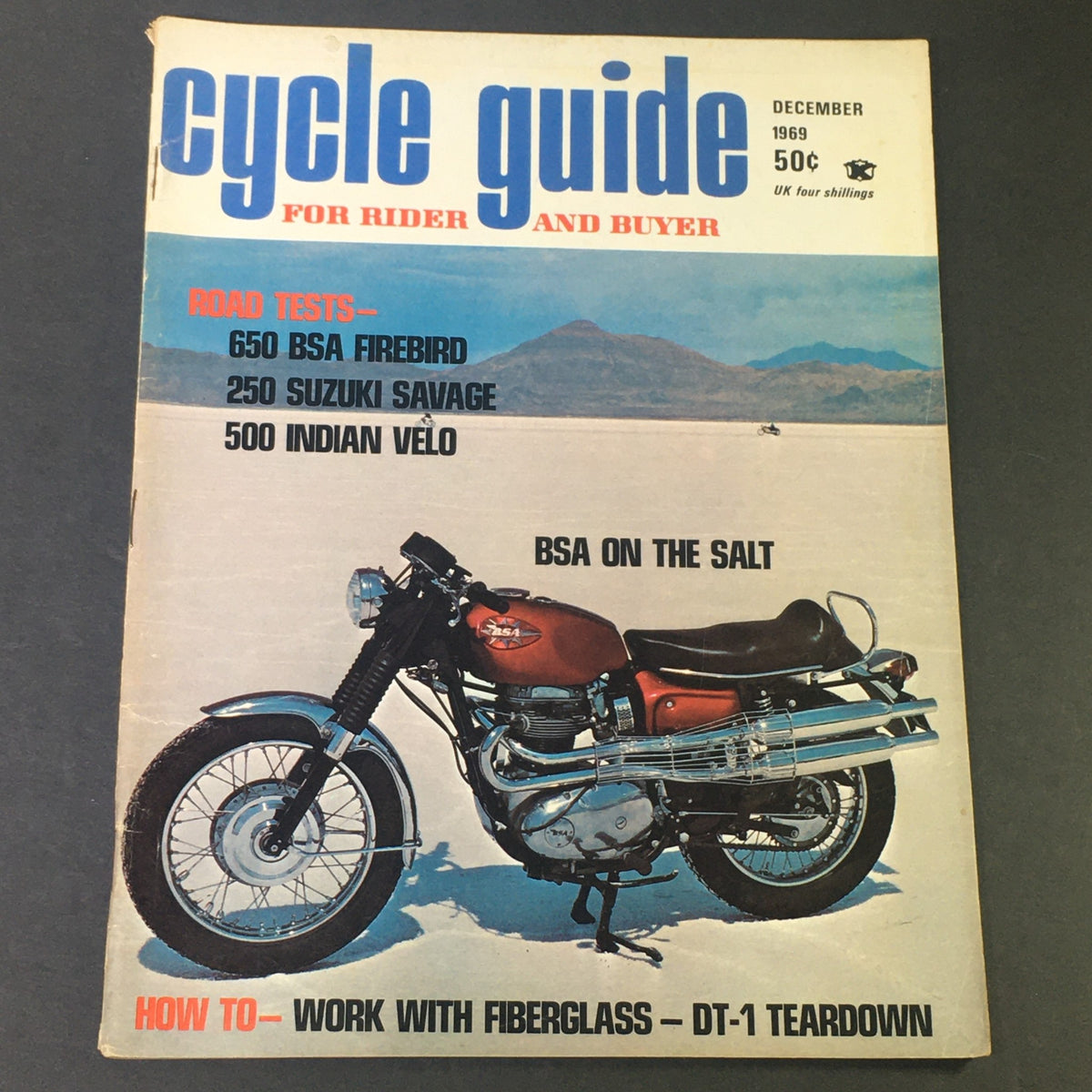 Vintage Cycle Guide for Rider and Buyer December 1969 - 650 BSA Firebird Road Tests