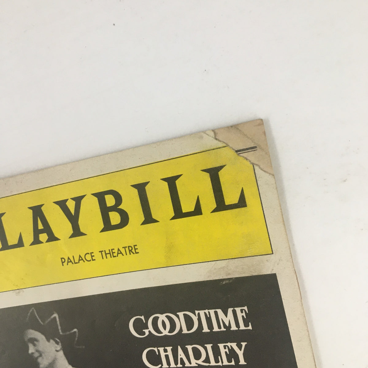 1975 Playbill The Palace Theatre featuring Joel Grey in Goodtime Charley, showcasing the vintage cover design with prominent title.