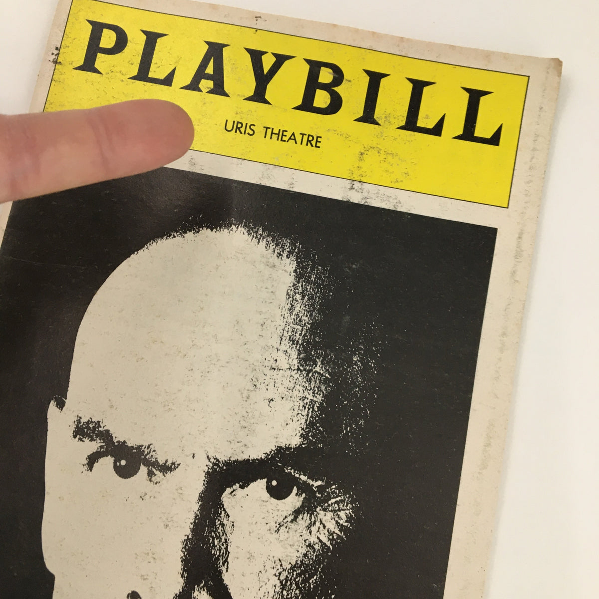 Close-up of the 1978 Playbill for The King and I highlighting the Uris Theatre logo and Yul Brynner's image.