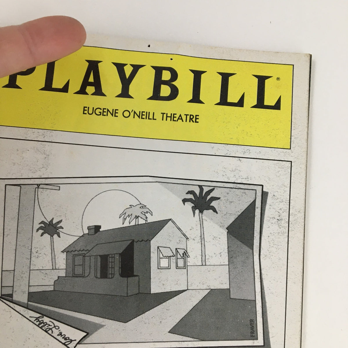 Close-up view of the 1980 Playbill 'I Ought To Be In Pictures' from the Eugene O'Neill Theatre, showcasing the cover details.
