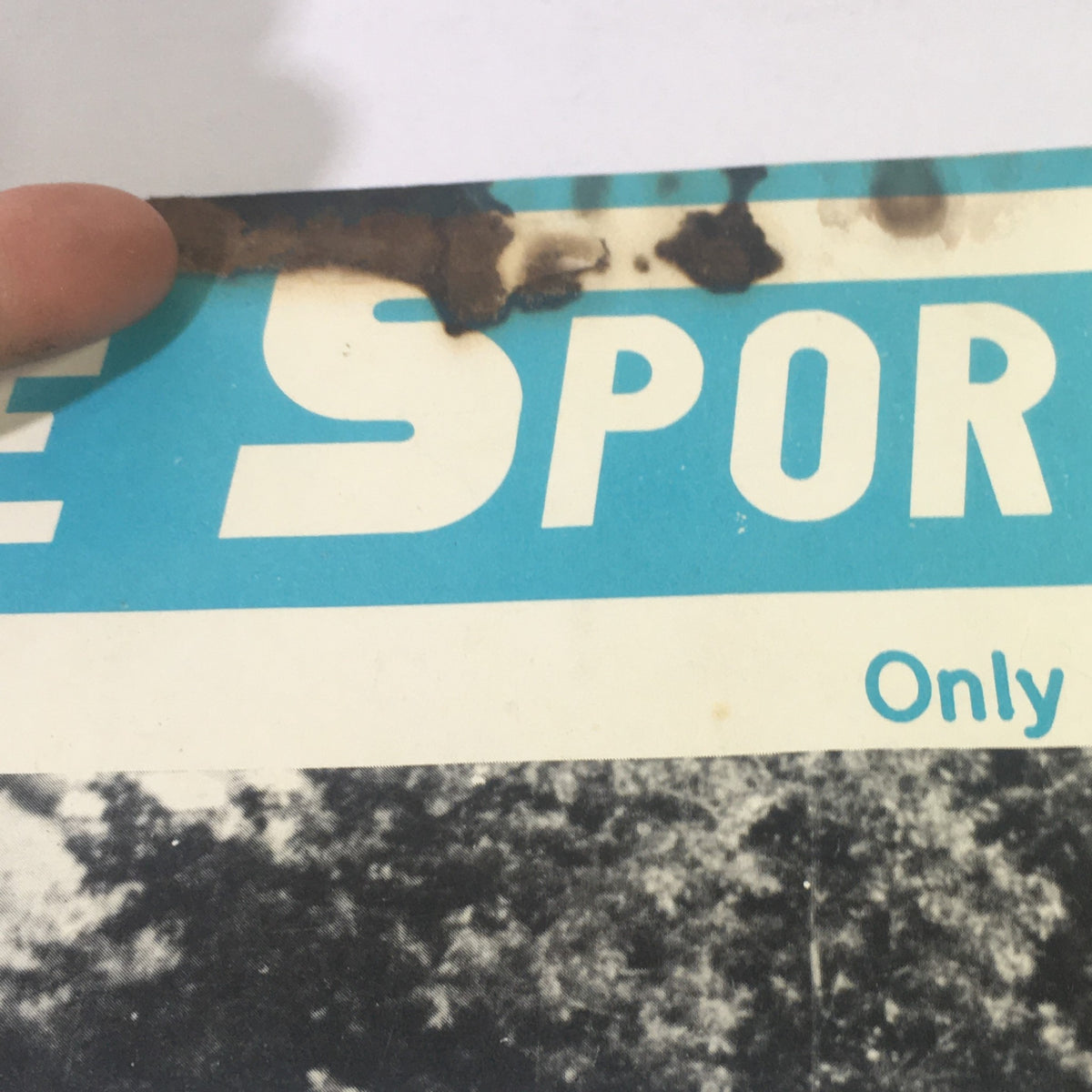 Close-up of the top of the Vintage Cycle Sport Magazine October 1964 cover, highlighting the brand and publication date with minor age-related wear.