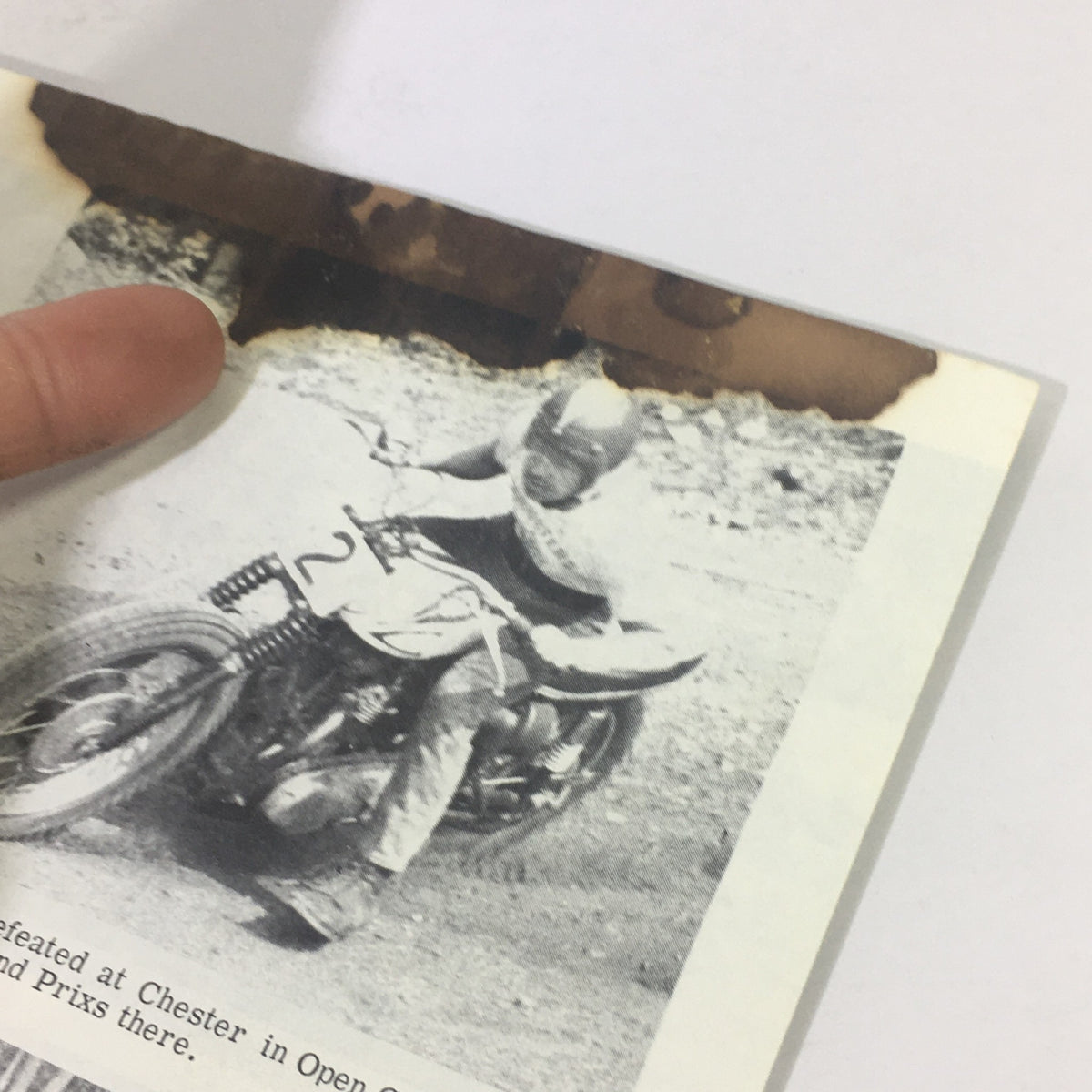 Vintage image from VTG Cycle Sport Magazine October 1964 showing a motorcyclist riding during an event, highlighting Class A Climbing.
