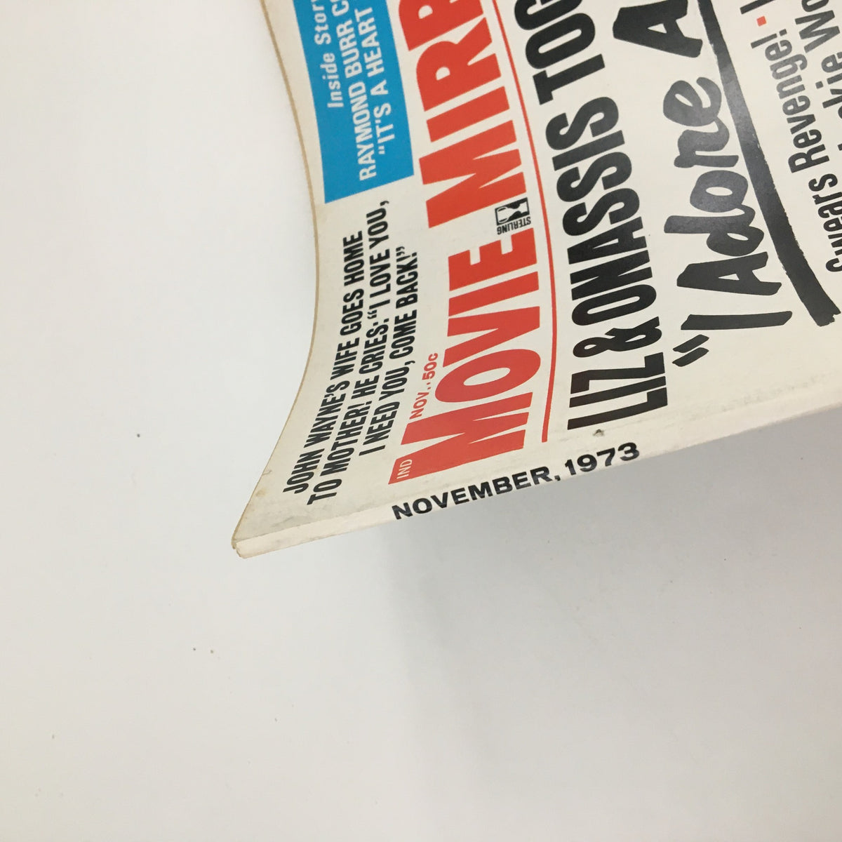 Movie Mirror Magazine November 1973 Elizabeth Taylor, Aristotle Onassis No Label