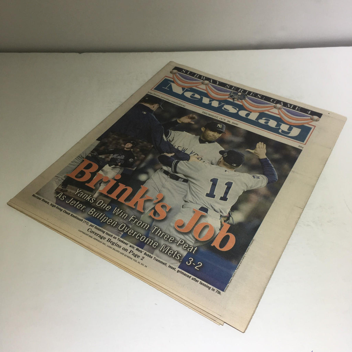 Newsday: Oct 26 2000 Brink's Job
