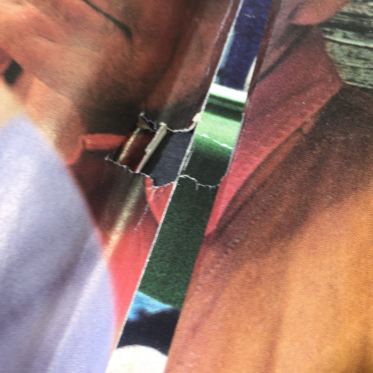 Close-up image from Cycle World Magazine May 1999 displaying a page of vintage advertising with slight damage.