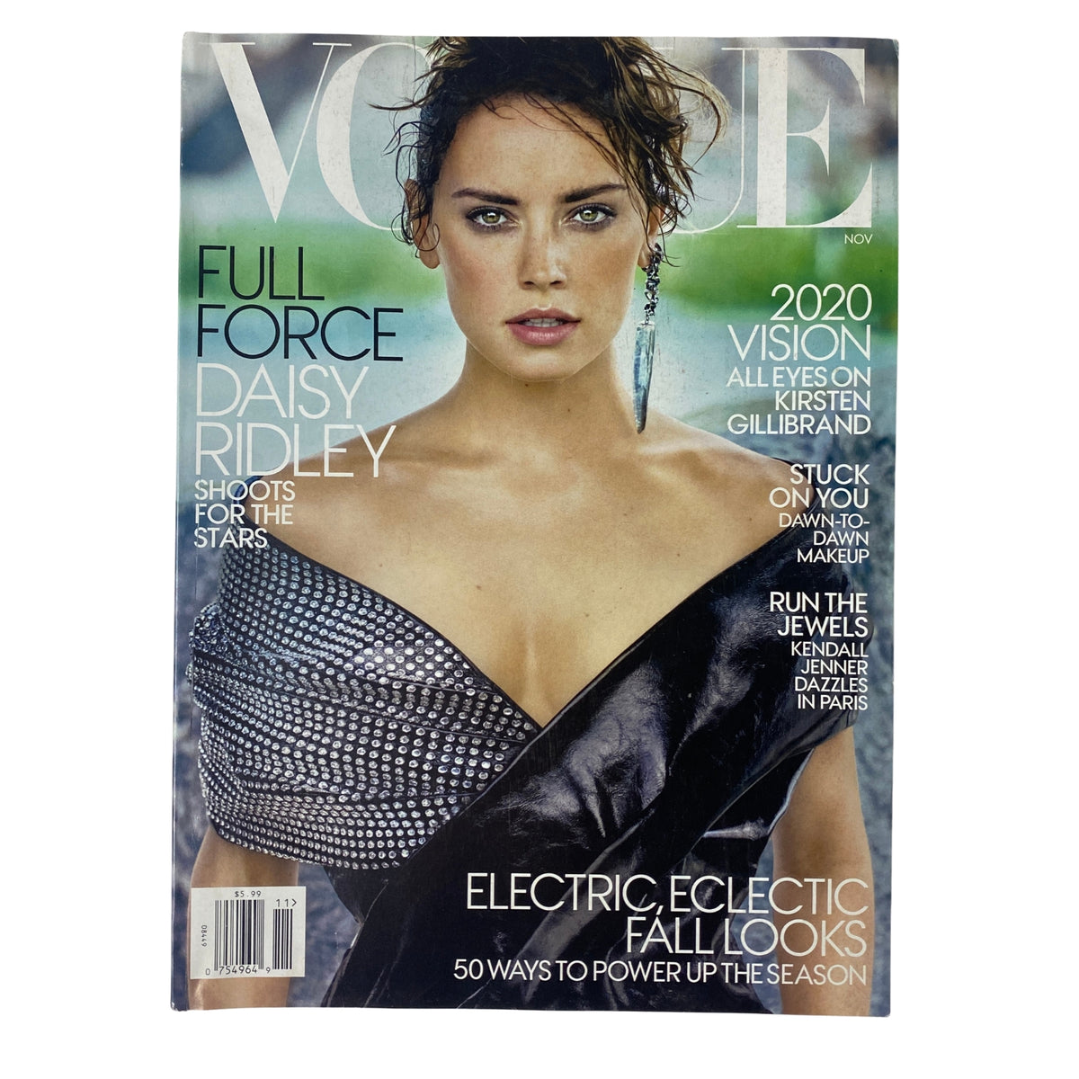 Vogue Magazine November 2017 featuring Daisy Ridley on the cover, highlighting her role in the Star Wars franchise, with focus on fashion and cultural commentary.