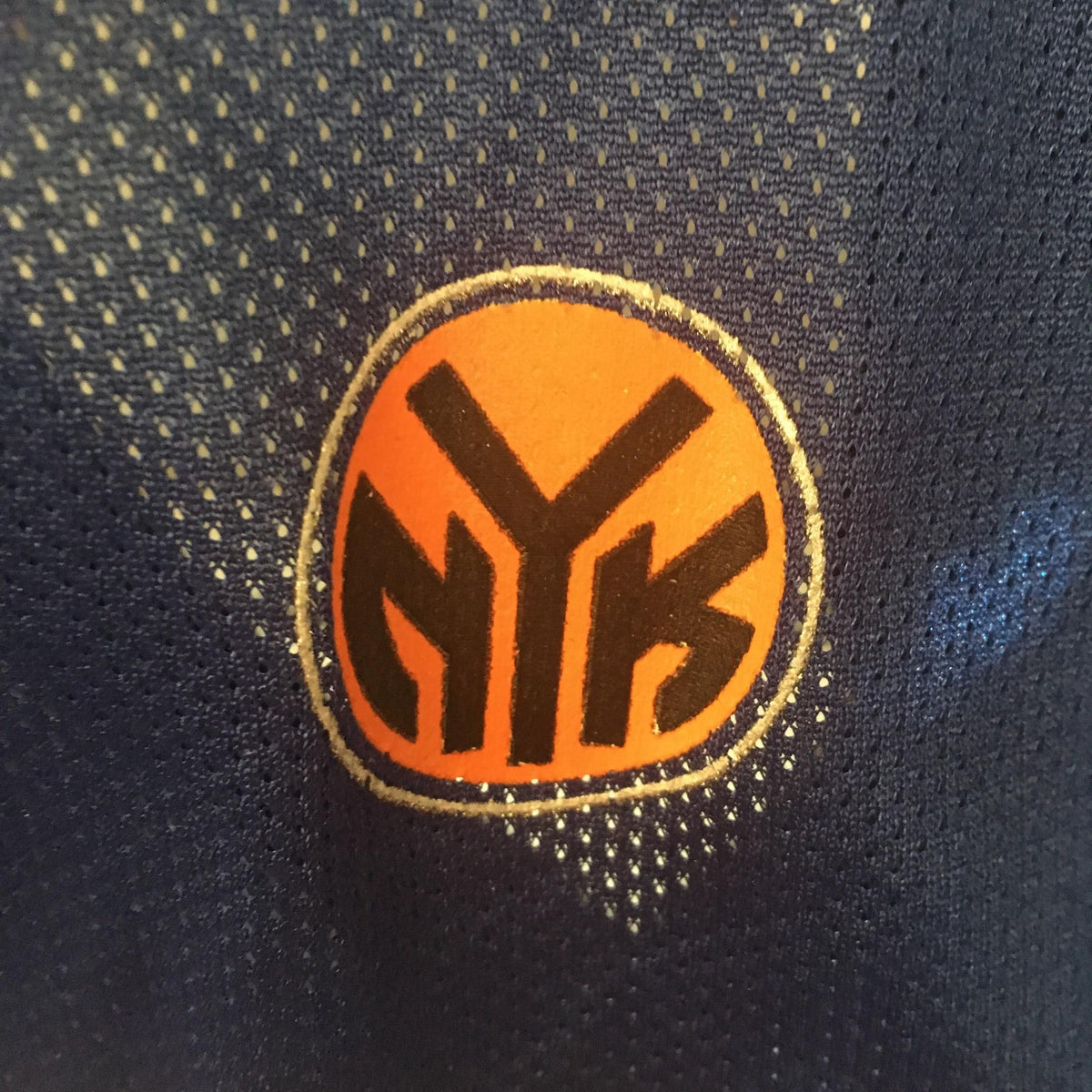 NYK logo on the NBA New York Knicks Stephon Marbury #3 Reebok Jersey Size 2XL