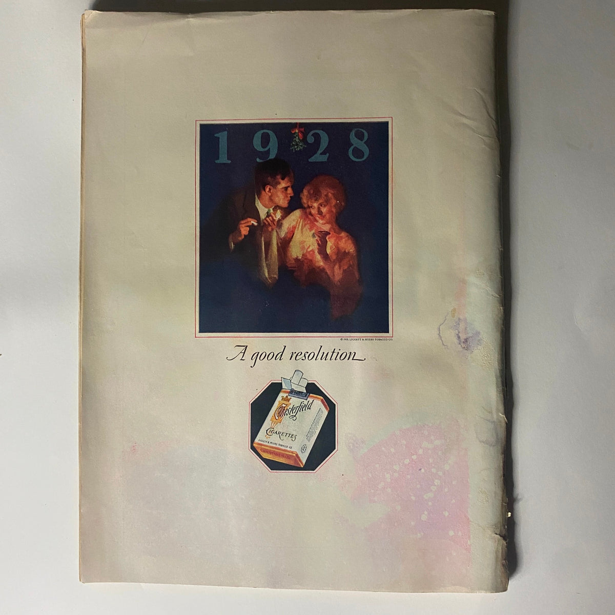 Cover page of The New Yorker Complete Magazine January 14, 1928 displaying the year 1928 and a visual theme of a celebration.