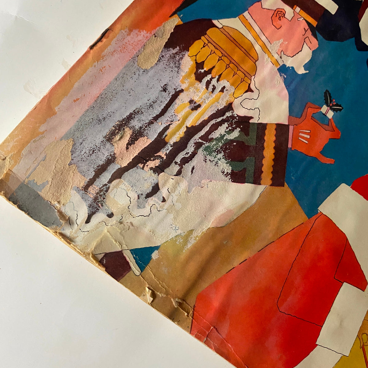 Detailed close-up image of the artistic cover section of The New Yorker Complete Magazine December 10, 1927 featuring unique colors and design elements.