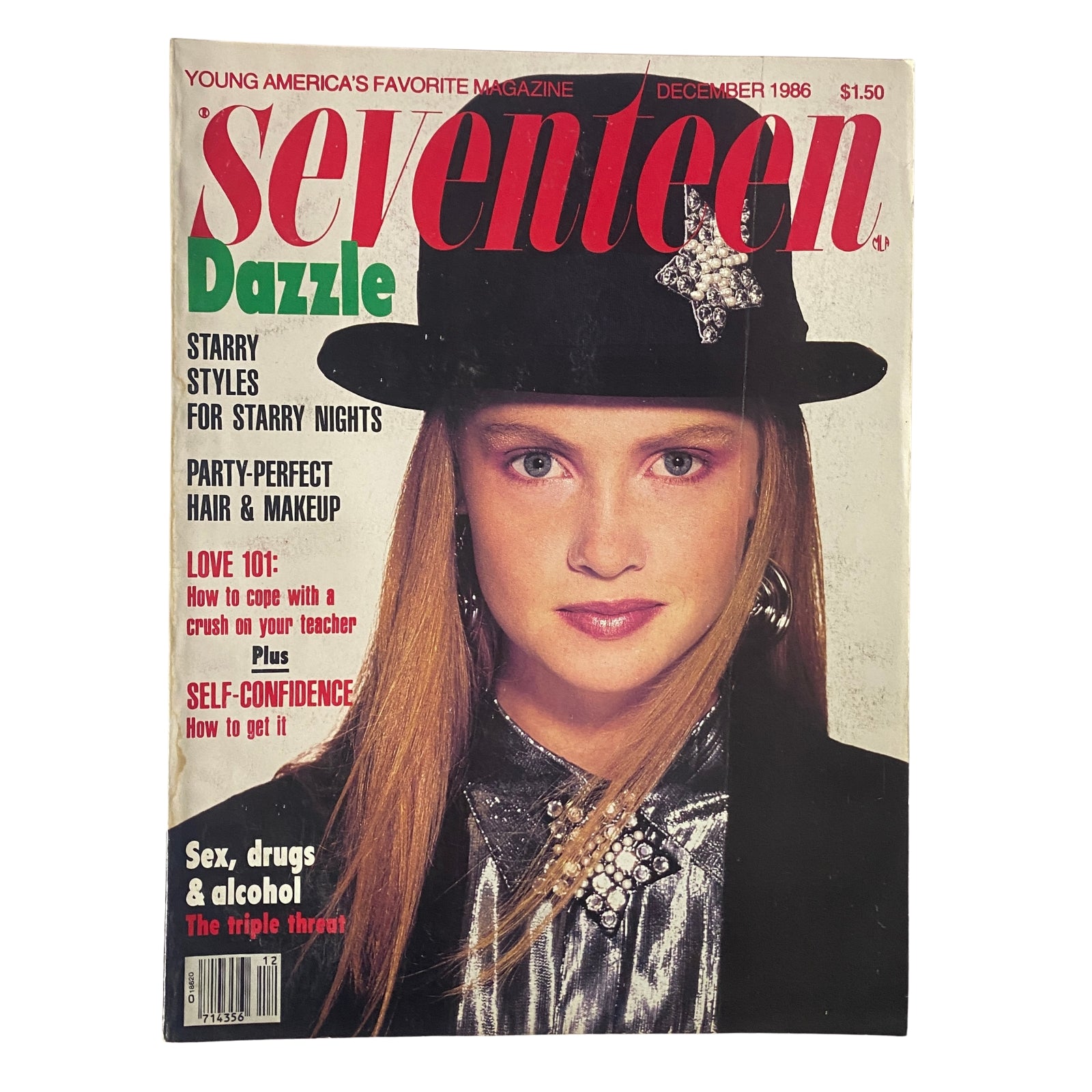 Seventeen December 1986 Claire Warner Vintage Magazine
